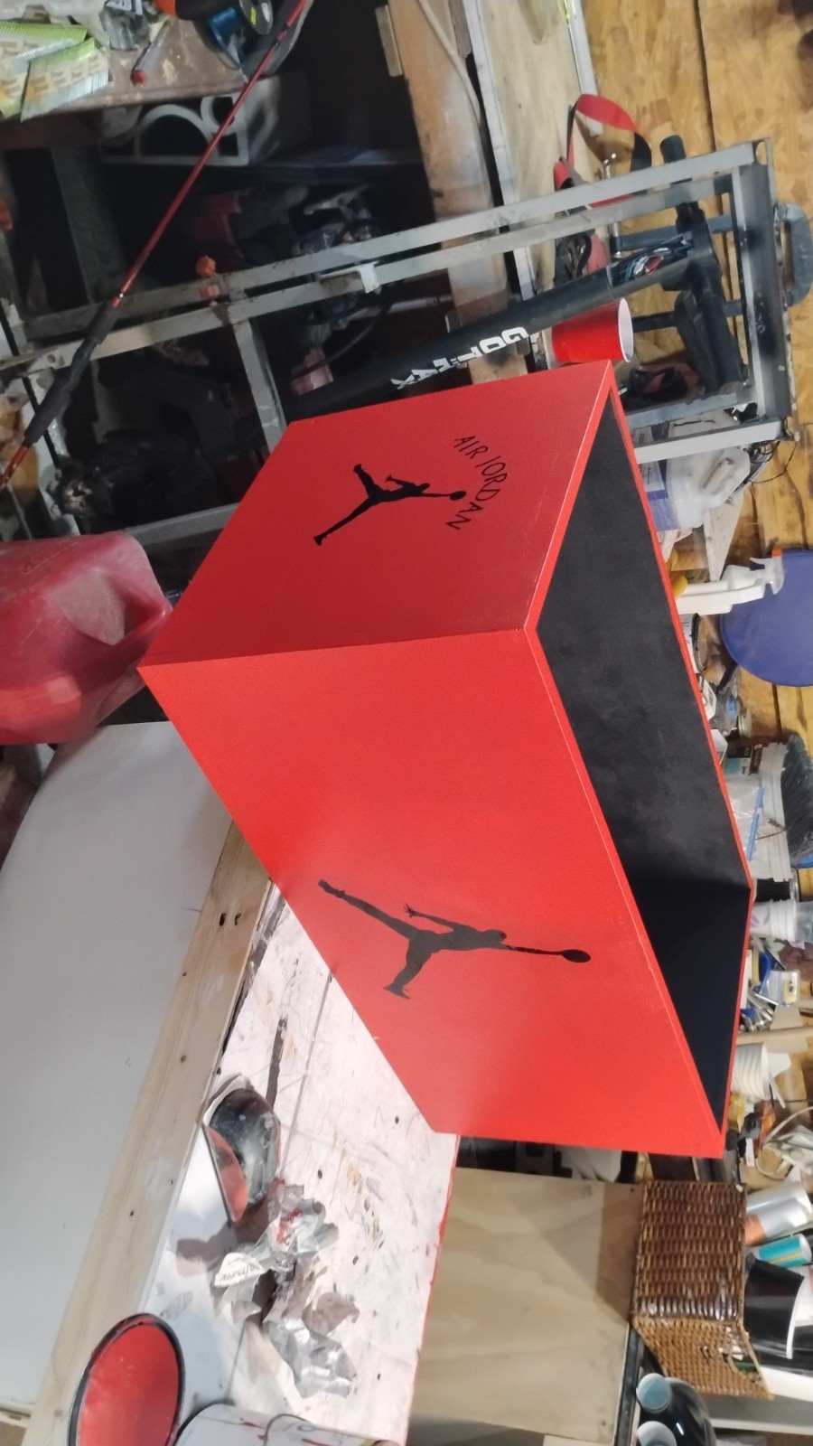 giant shoebox shoe storage. shoe racks, coffee tables, locker cabinets