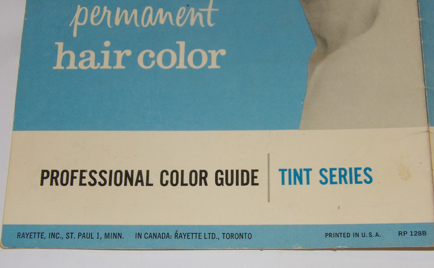 VTG 1960s RAYETTE HAIR COLOR ADVERTISING BEAUTY SHOP DISPLAY! W/COMPARISON CHART