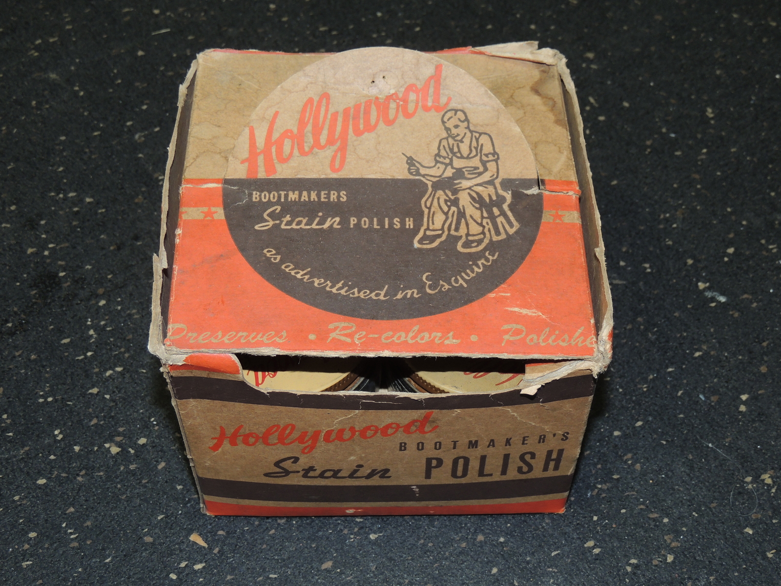 Antique Store Display Packaging Hollywood Bootmakers Stain Polish