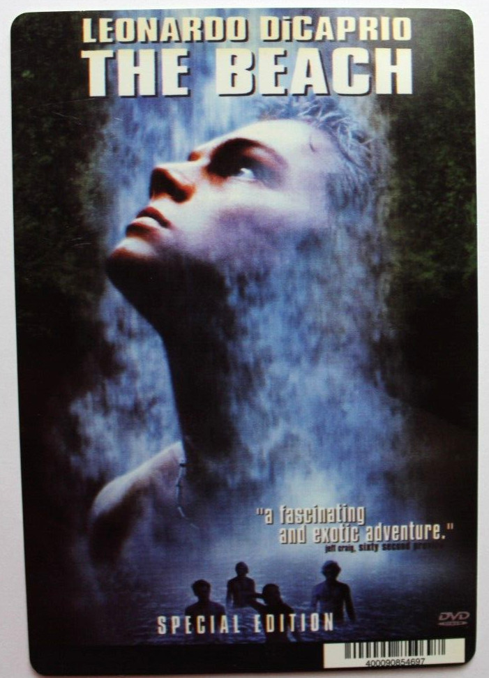 BLOCKBUSTER Backer Card Mini Poster 5.5″ x 8″ THE BEACH, LEONARDO DICAPRIO