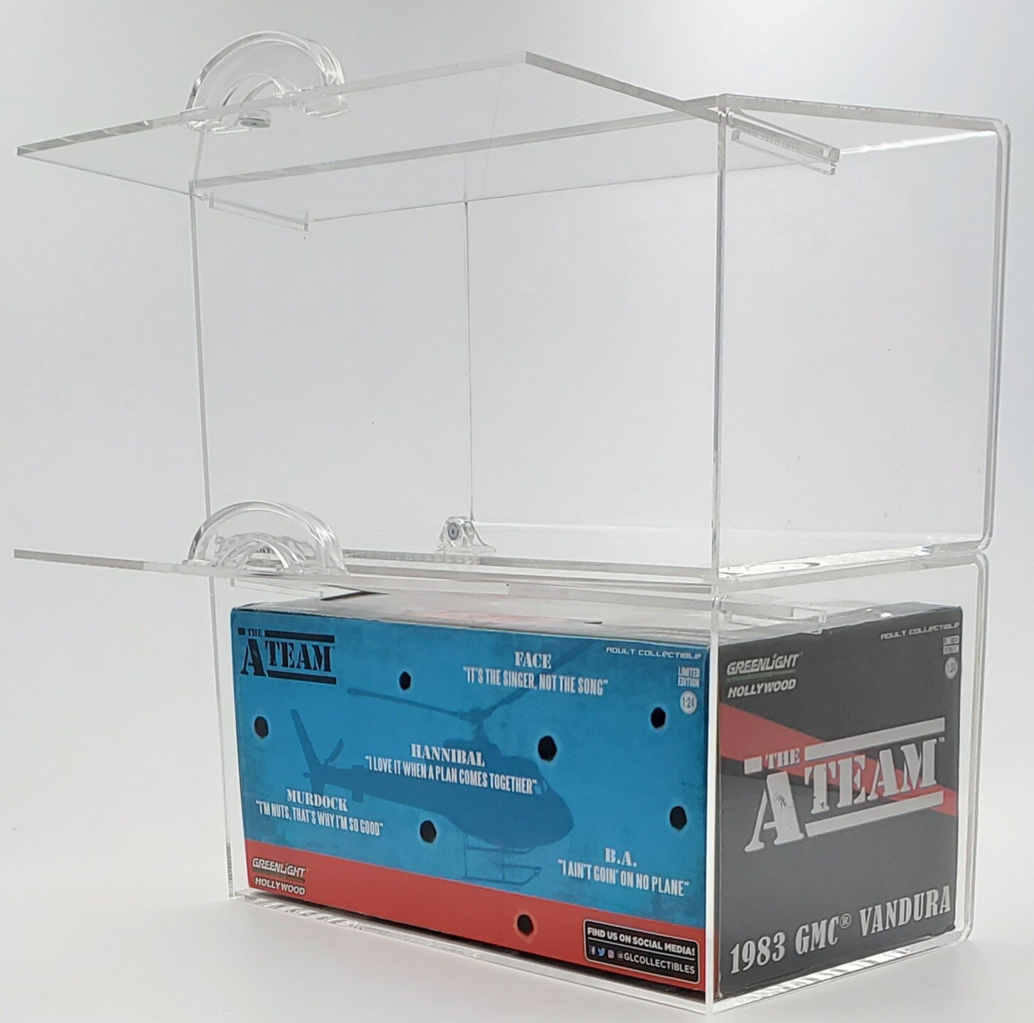 T’z Tagz New Clear Acrylic Showcase Collector Display Box Fits 10.5 x 5.5 x 5.5