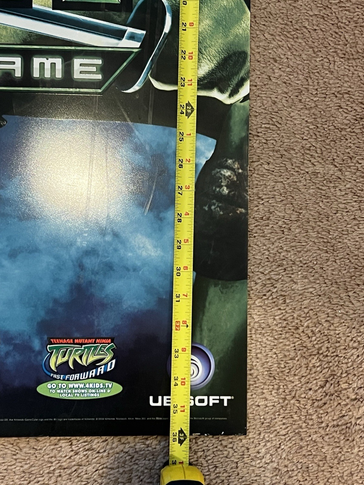 TMNT The Video Game Store Display Poster 30″ X 36″ Teenage Mutant Ninja Turtles