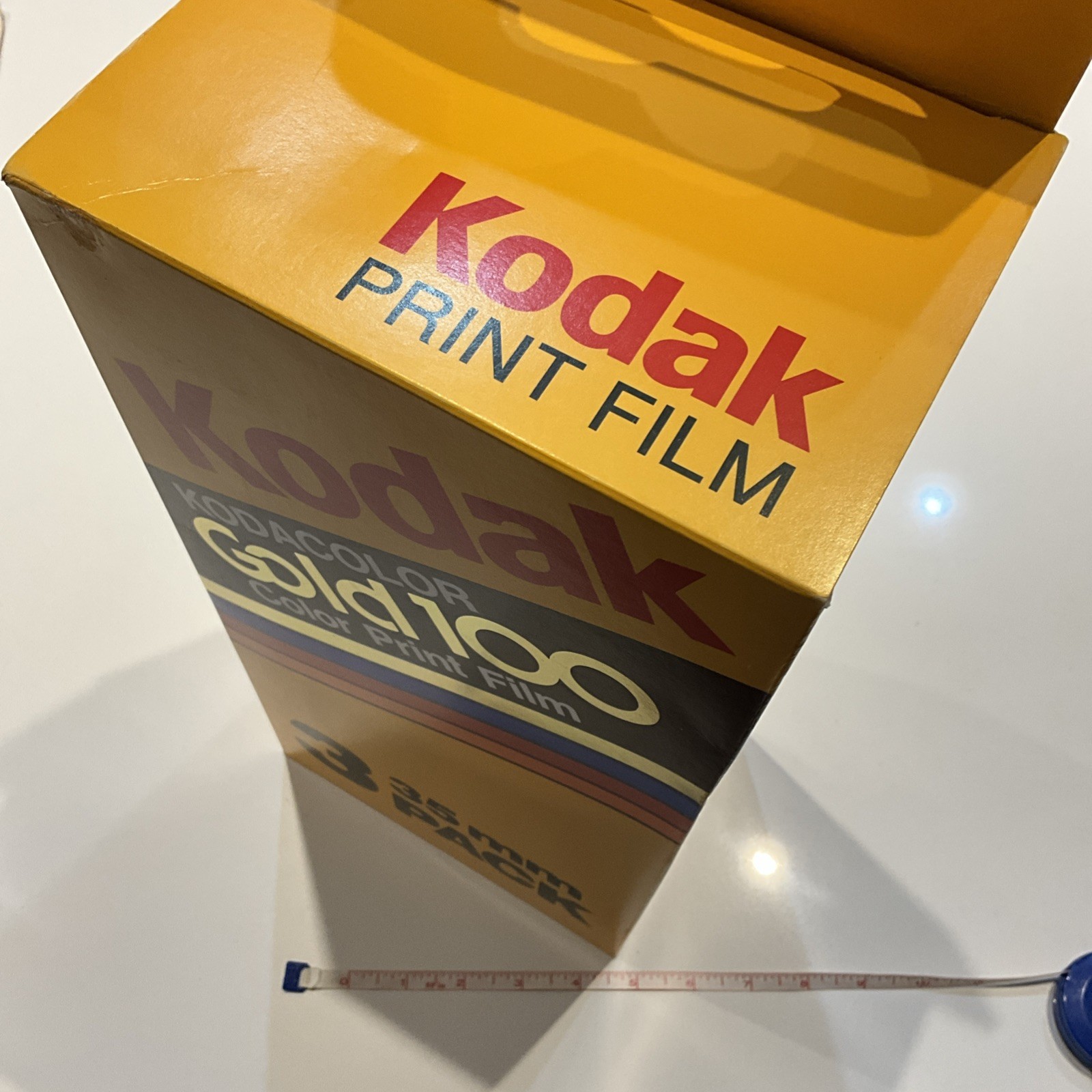 Vintage Kodak KODACOLOR Gold 100 35mm 3 Pack Large Store Display Box 15x7x5