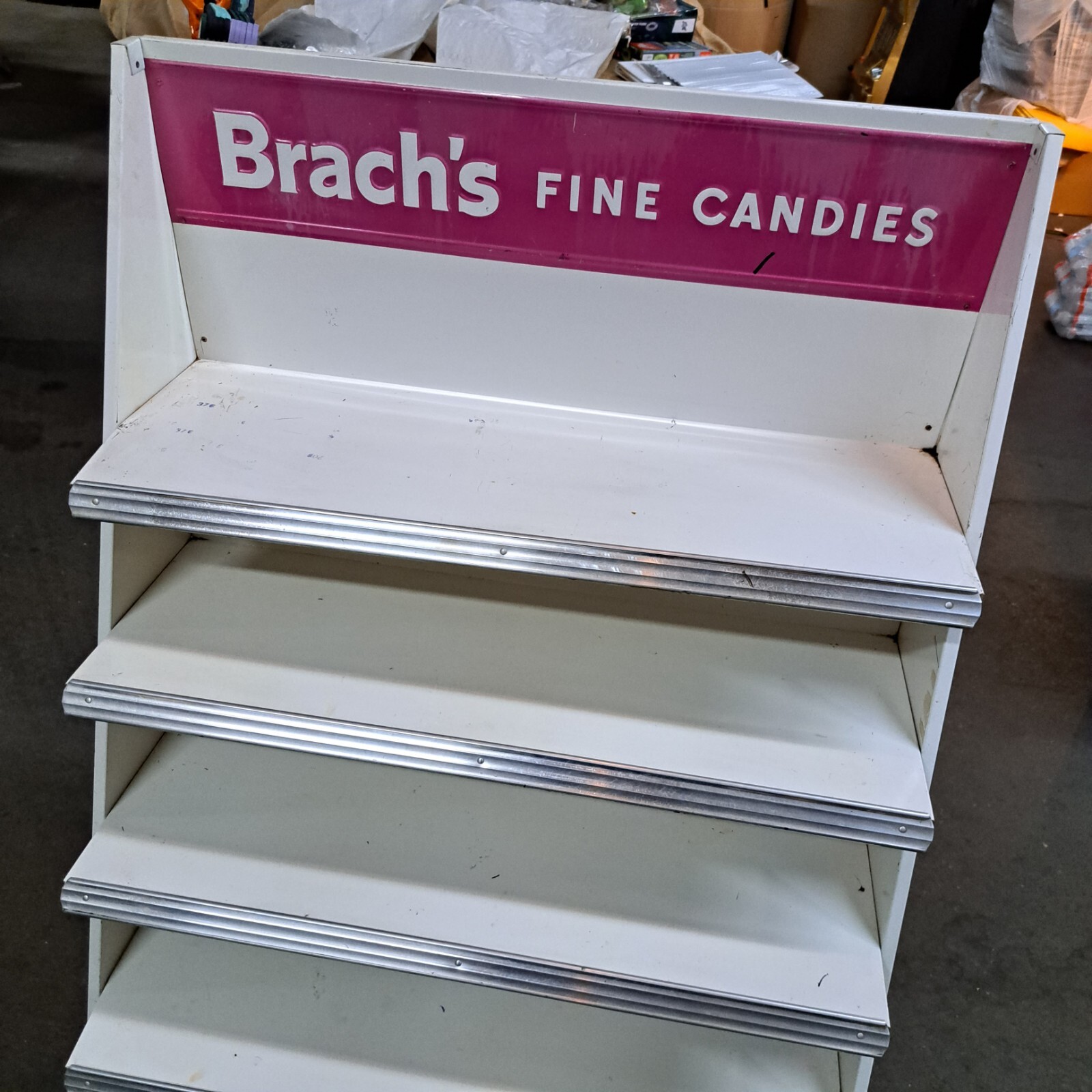 Brach’s Fine Candies Vintage Display Rack 5 Shelves Retail Store Display Metal