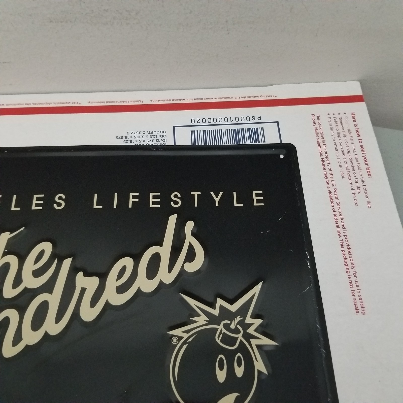 The Hundreds Sign Metal Vintage Los Angeles Skate Store Display Clothing Company