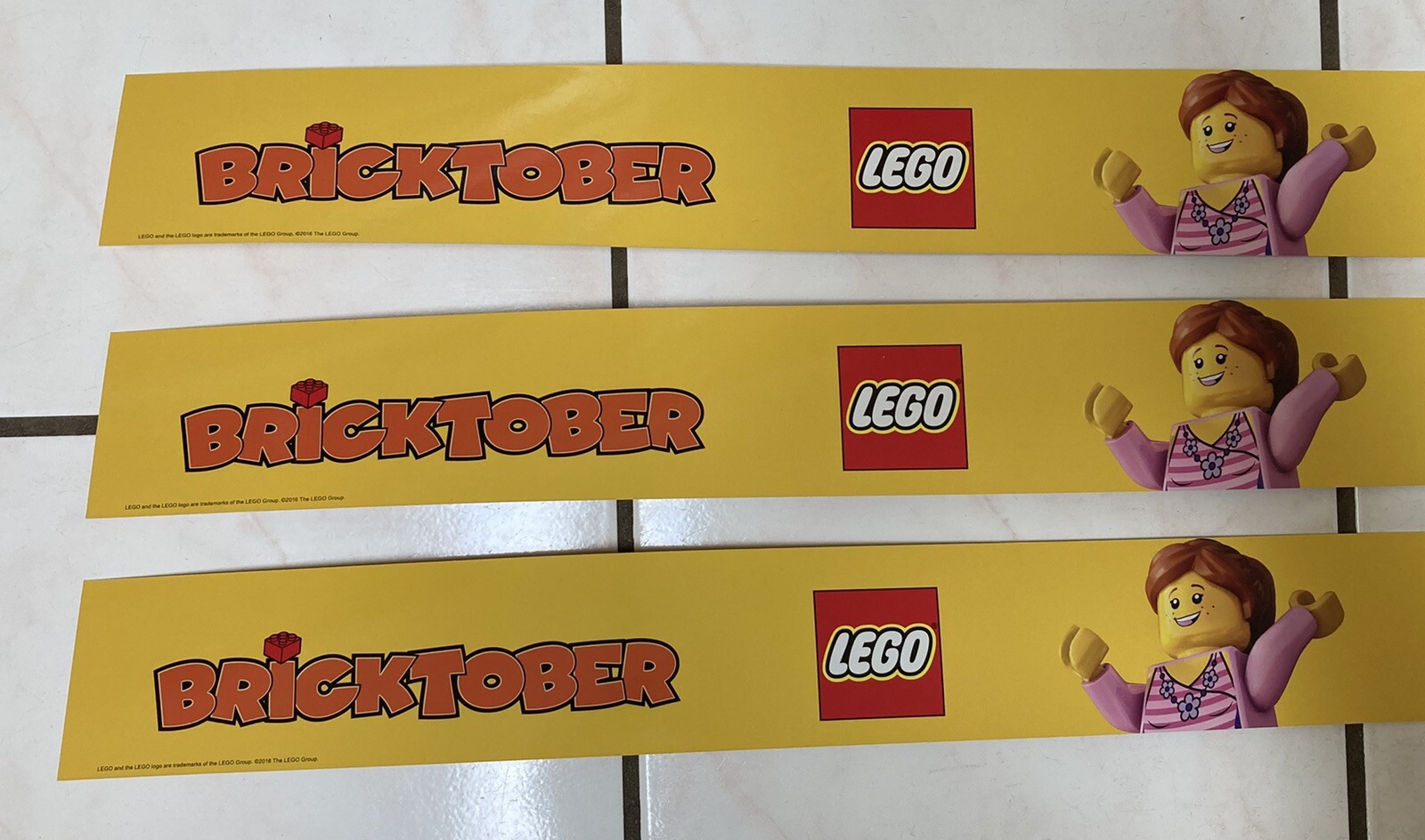 Lego Bricktober Store Display Sign Kit 2016 Toys R Us 5 Piece Kit