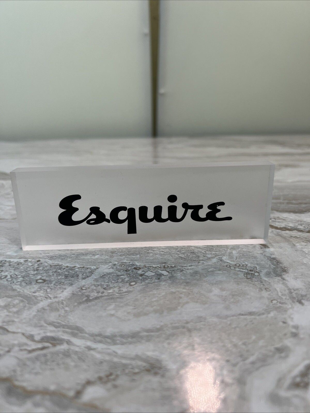 Esquire Store Display Promo Clear