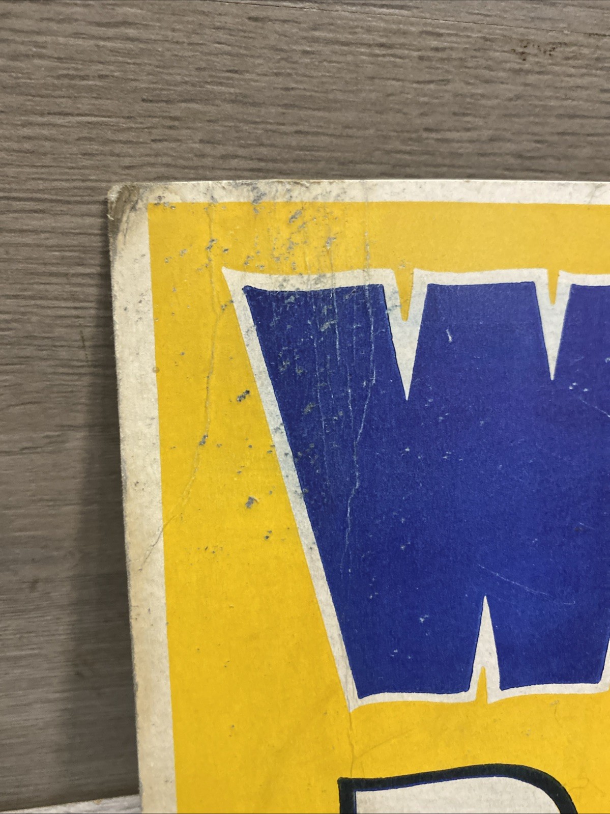 HTF Marshall-Wells Wet Paint Advertising Board Sign 11×7 Rare W/ Bucket
