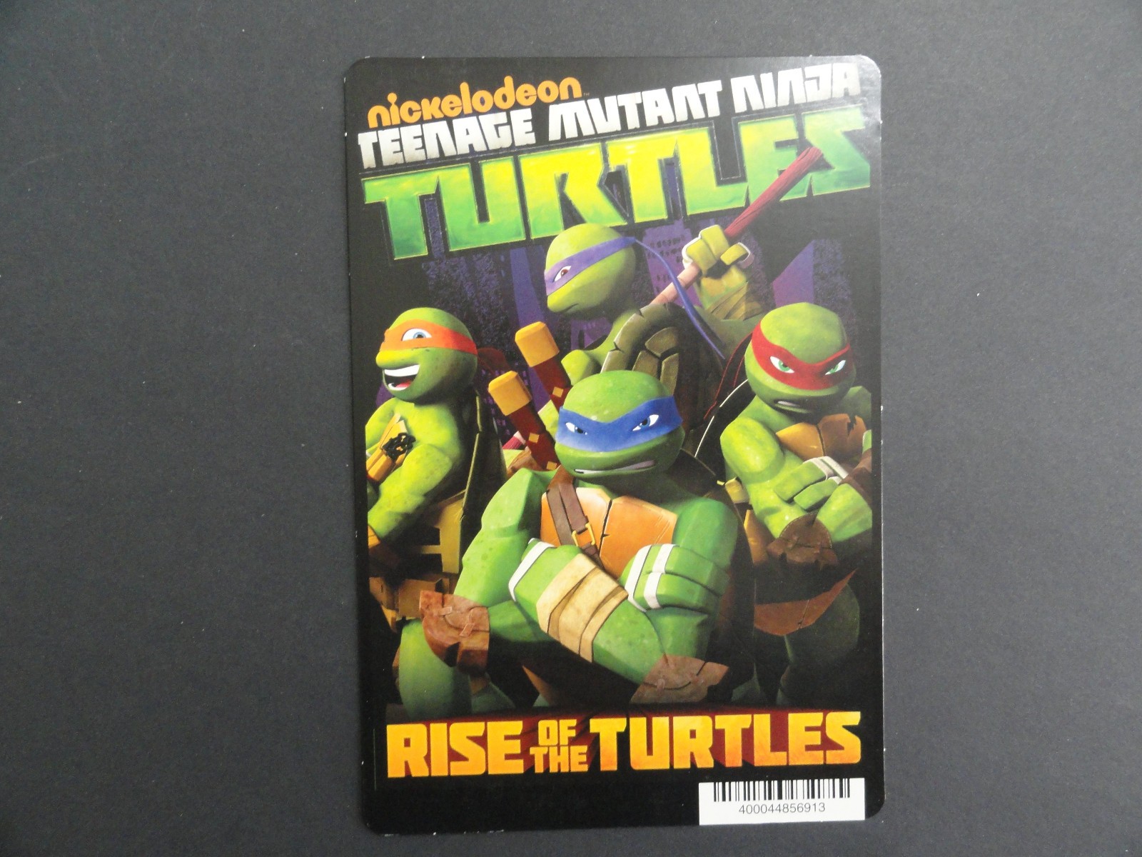 TEENAGE MUTANT NINJA TURTLES RISE OF THE TURTLES BLOCKBUSTER VIDEO BACKER CARD