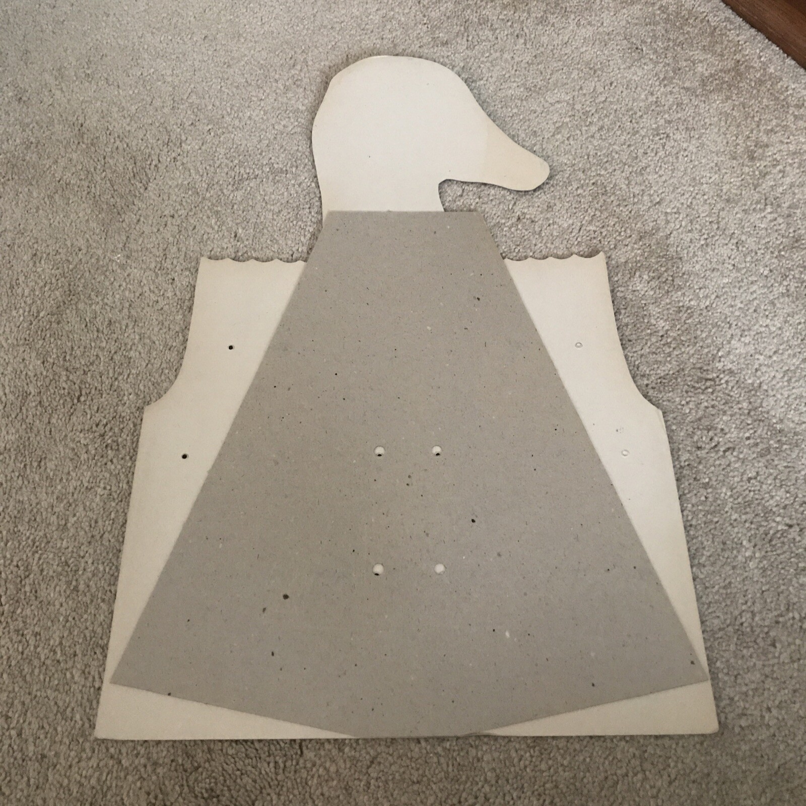 NICE VINTAGE DIE CUT STORE DISPLAY DALYS GOOS GREEZ RUB SIGN, EASEL BACK 21-1/2