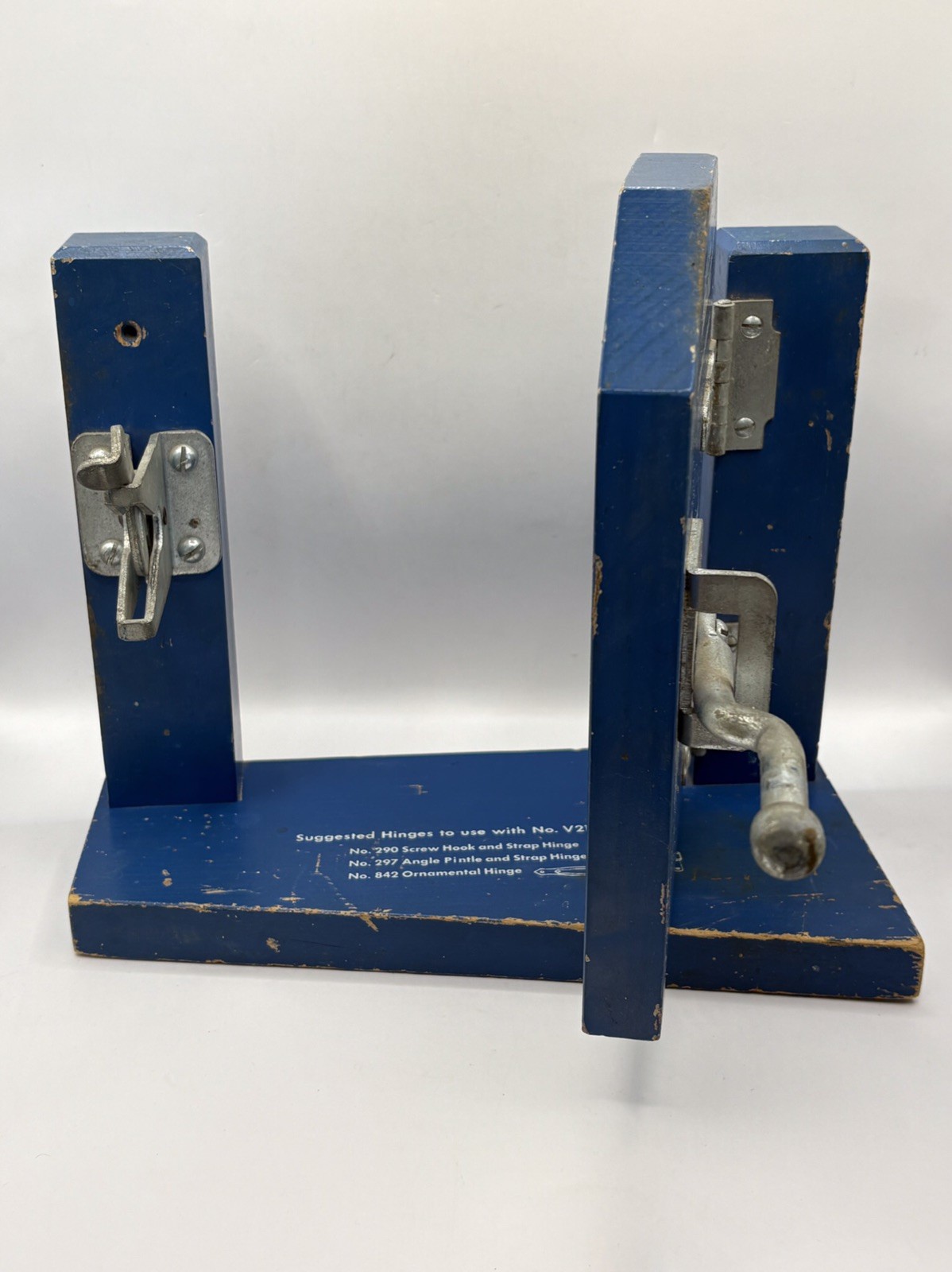 Vintage Hardware Store Display National Sterling ILL Salesman Sample Gate Latch