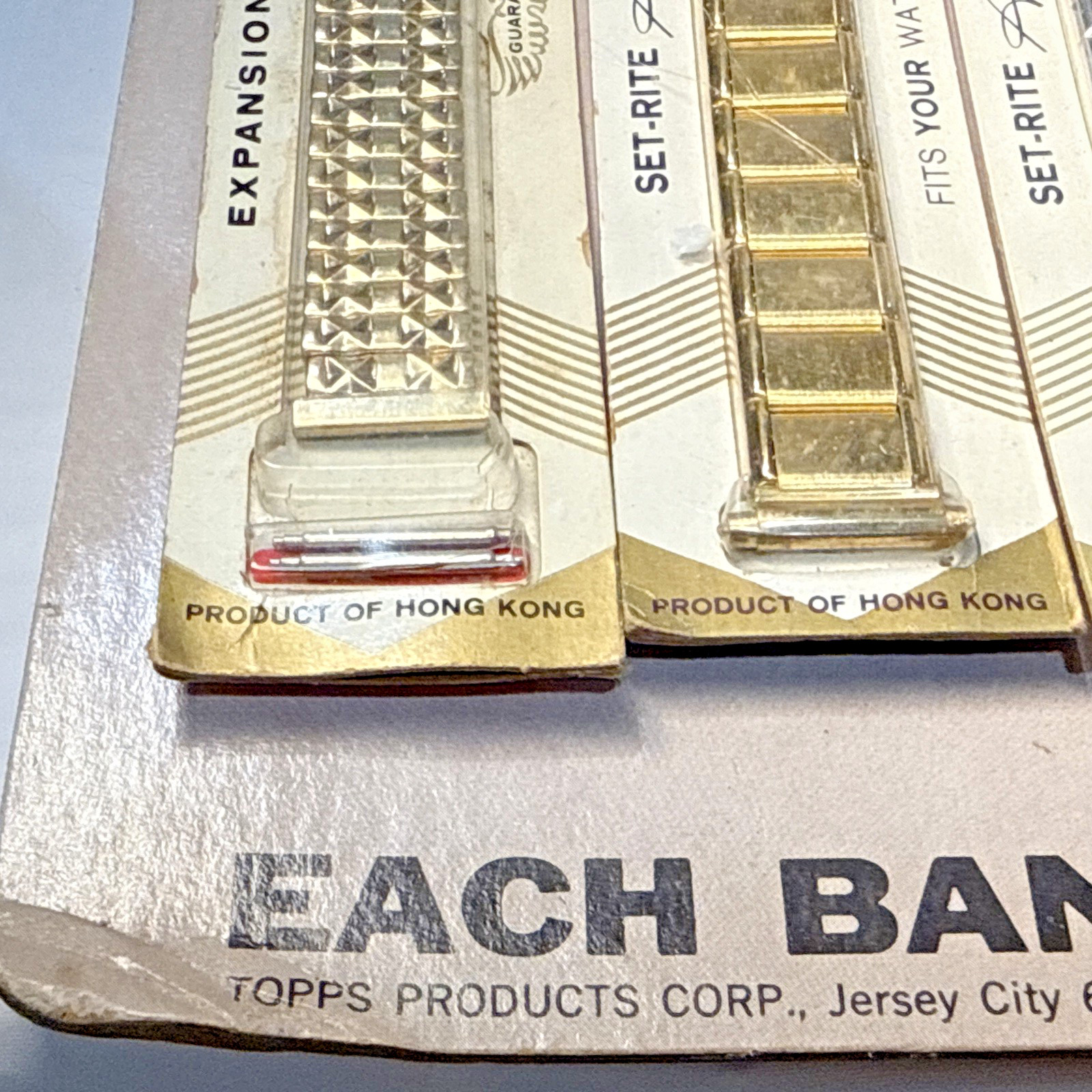 Vtg Topps Star-line Expansion Watchbands Adjustable Original Store Display