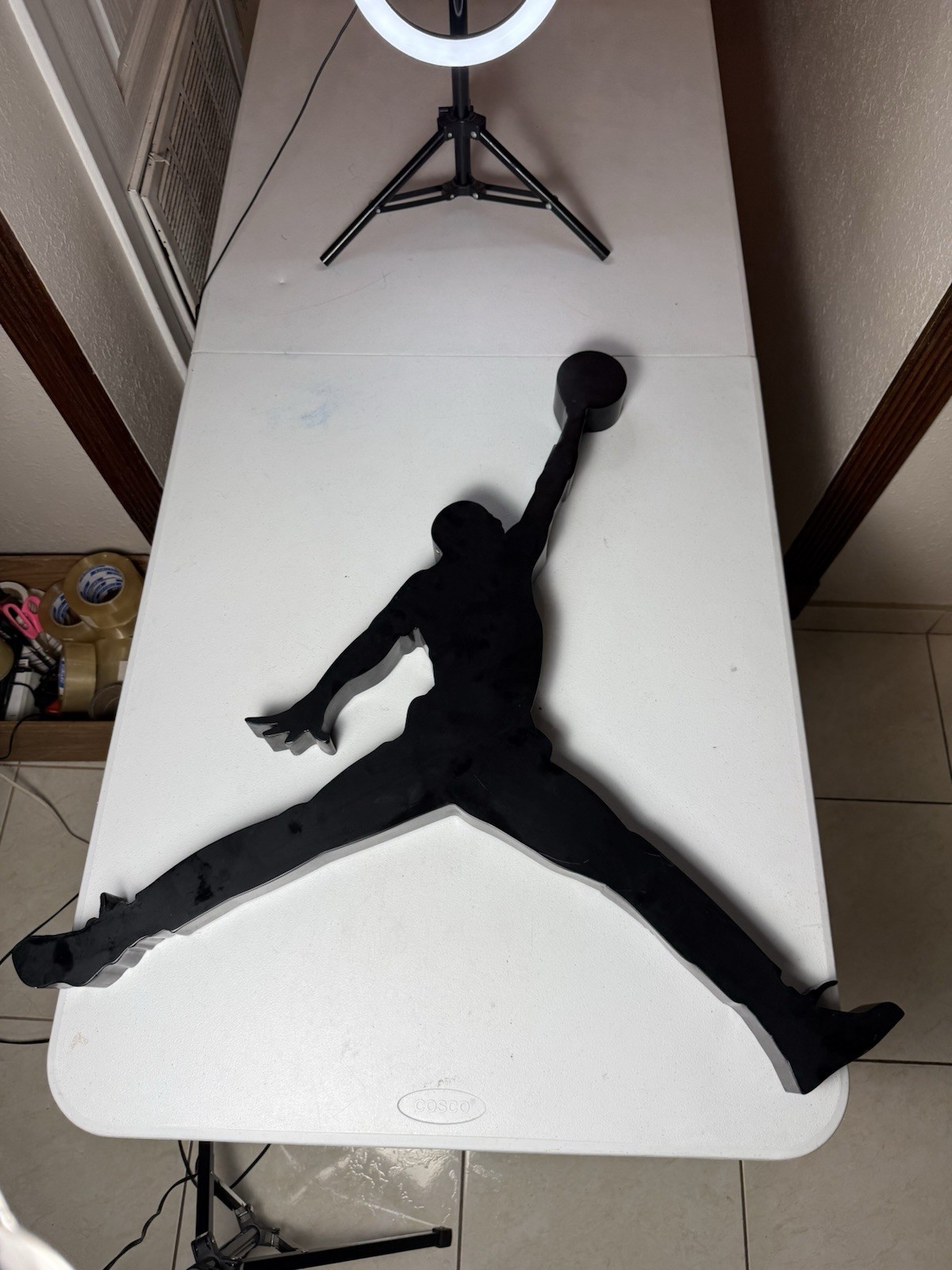 3D Air Jordan Jumpman silhouette is a vintage retail store display piece