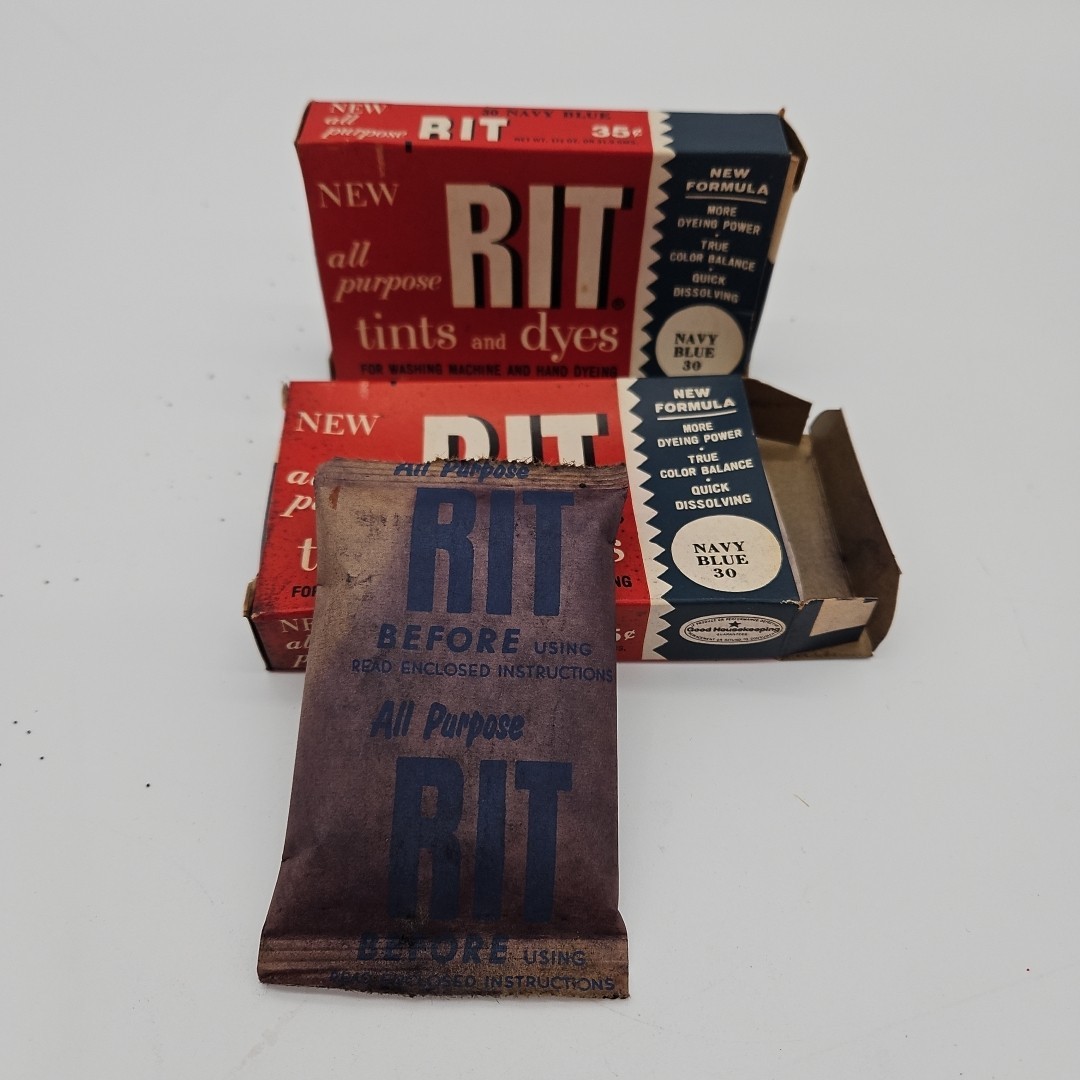 NOS RIT Tints And Dyes Navy Blue Lot of 2
