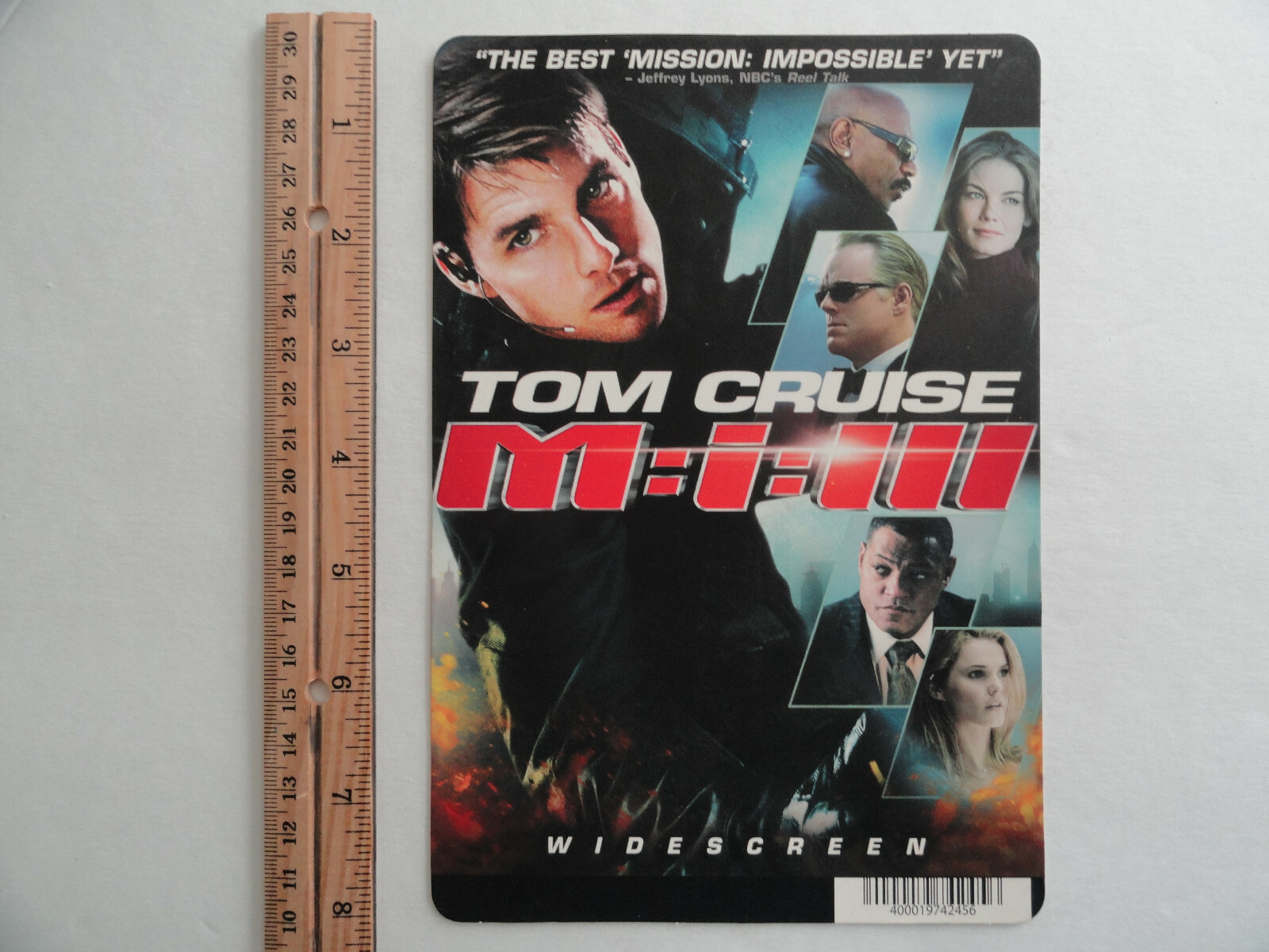 M:I-III MISSION IMPOSSIBLE 3 TOM CRUISE – BLOCKBUSTER BACKER CARD 5″X8″ NO MOVIE