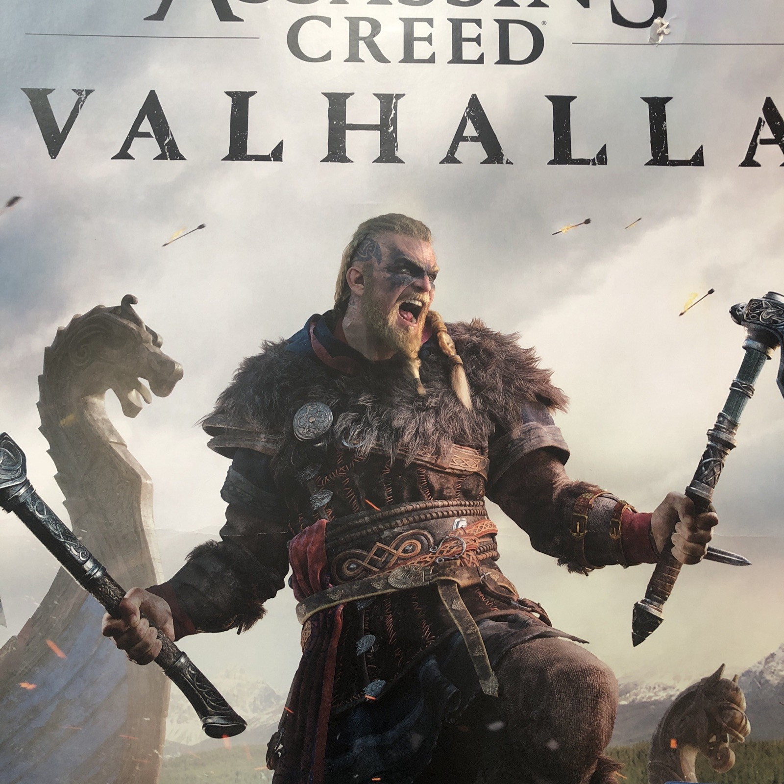 ASSASSIN’S CREED VALHALLA Video Game Retailer Store Display Promo Sign Signage