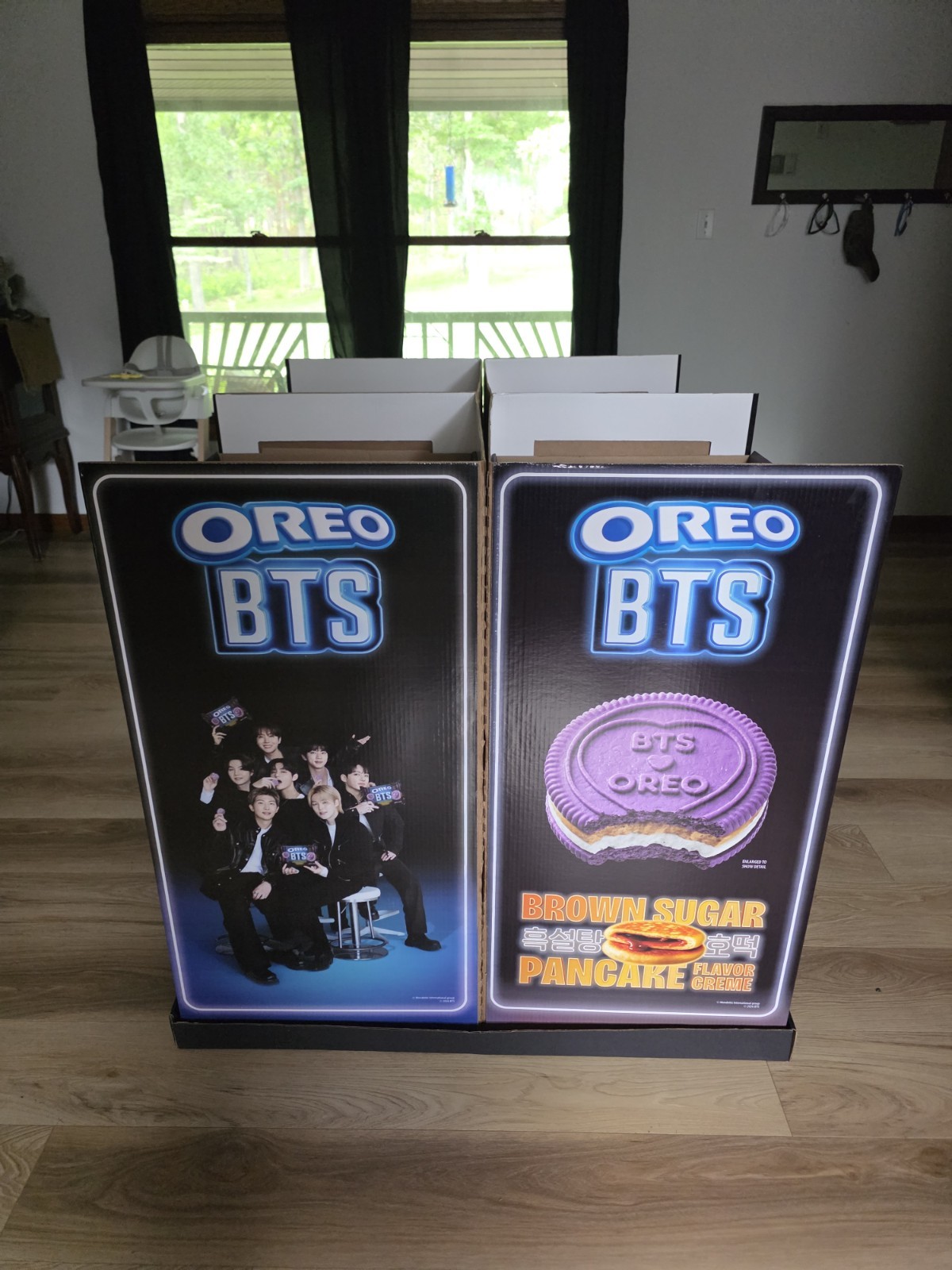 NEW 2026 Oreo BTS K-Pop Brown Sugar Pancake Creme Cardboard Retail Store Display