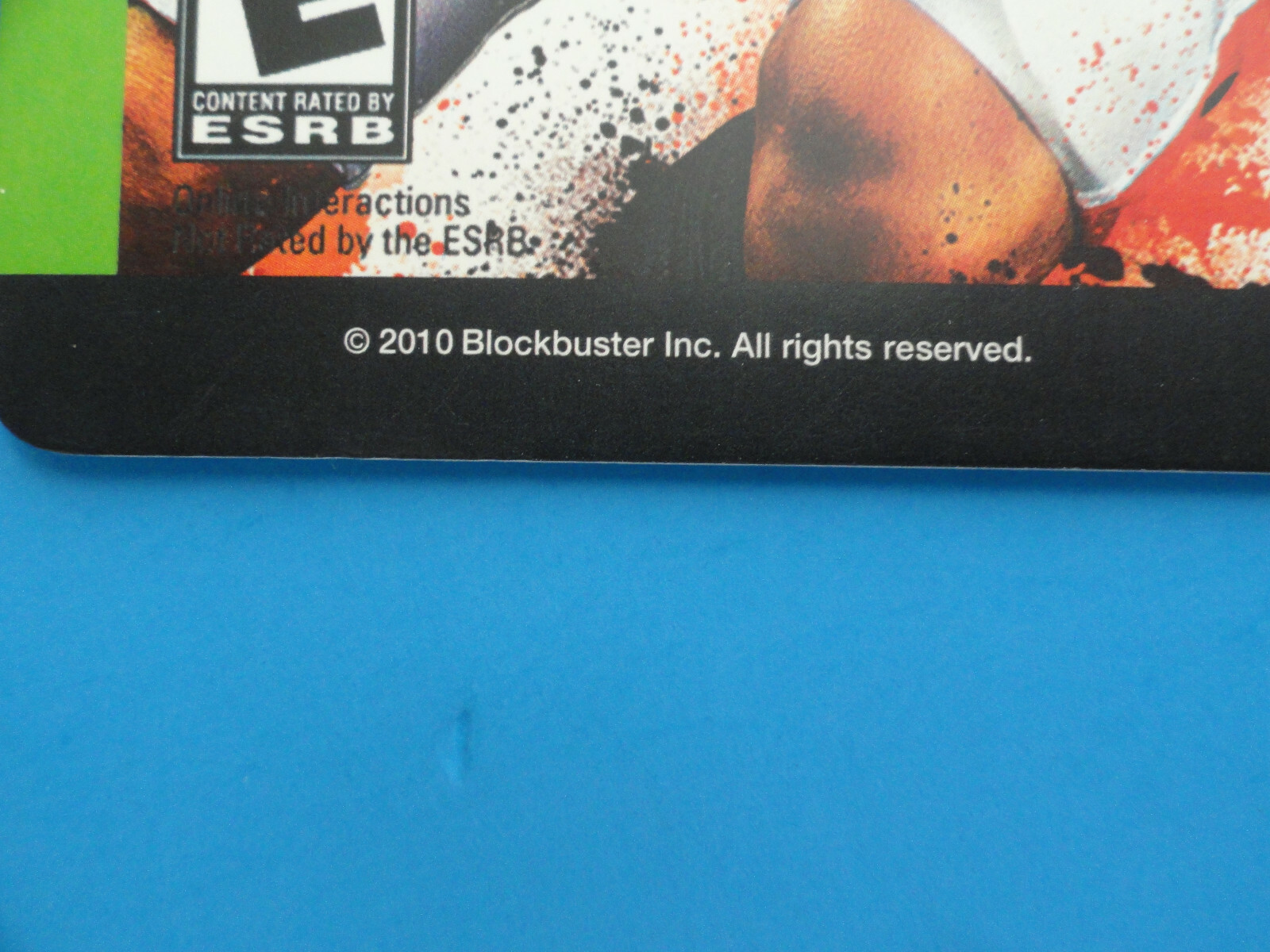 XBOX 360 MADDEN 12 BLOCKBUSTER VIDEO STORE SHELF BACKER CARD -NO GAME