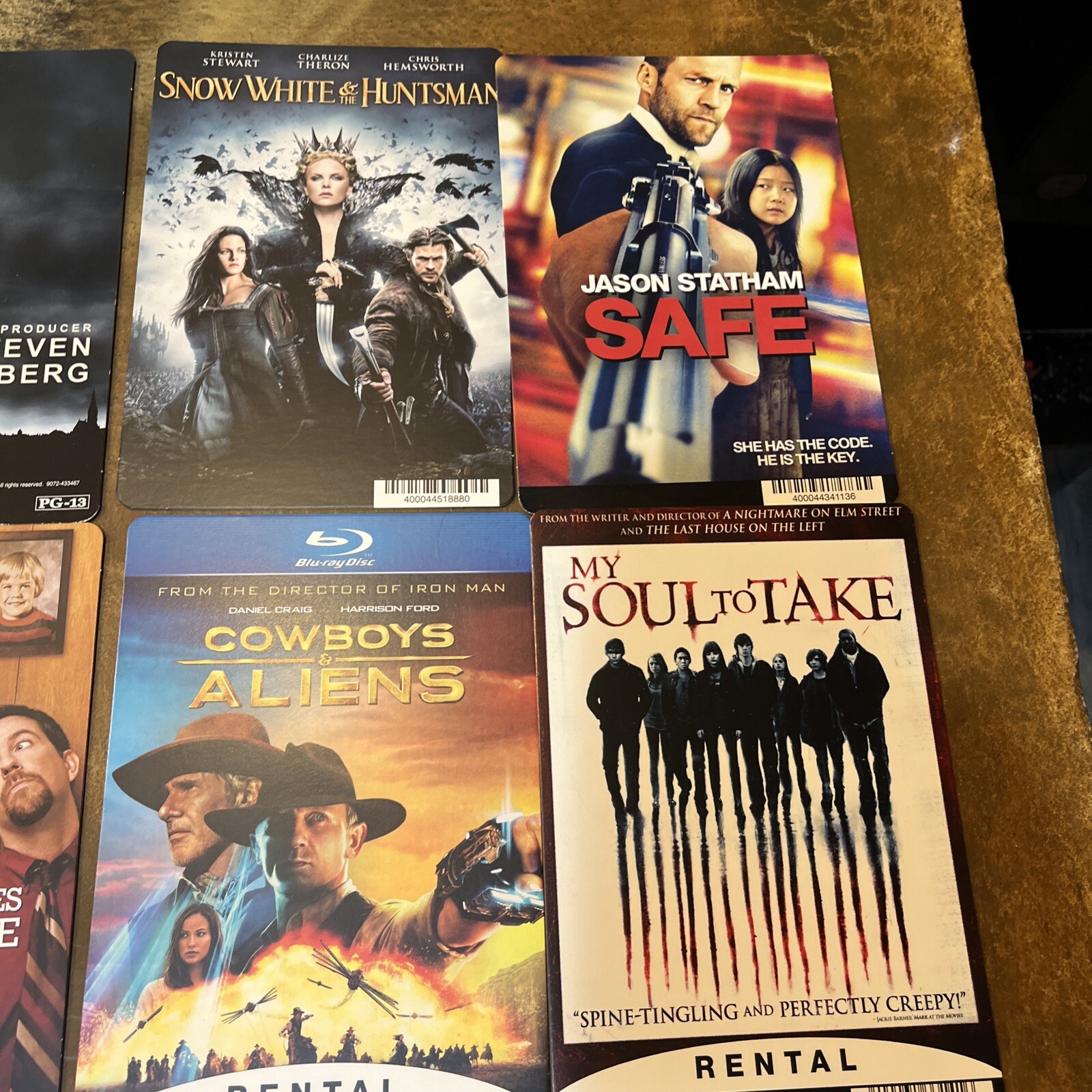 42 BLOCKBUSTER VIDEO SHELF BACKER CARDS. Vintage. Rare!!