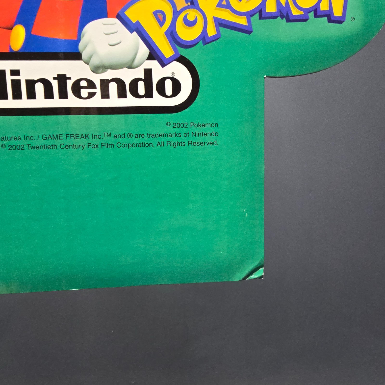 VTG 2002 TOMY Gacha Cardboard Advertising Display Disney Nintendo Pokemon *RARE*