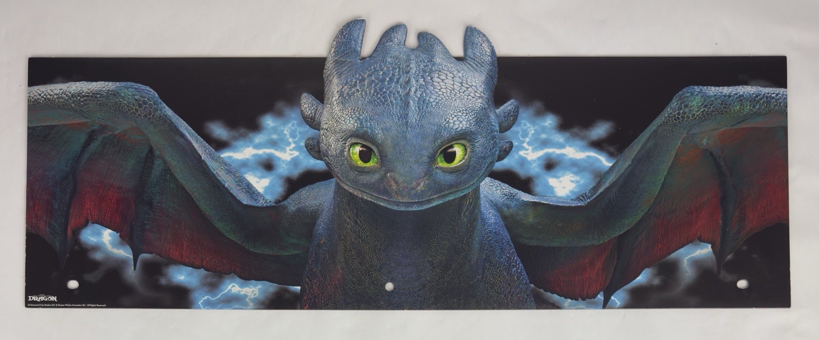 How To Train Your Dragon Halloween Cardboard End Cap Store Display Sign 24″x8″ B
