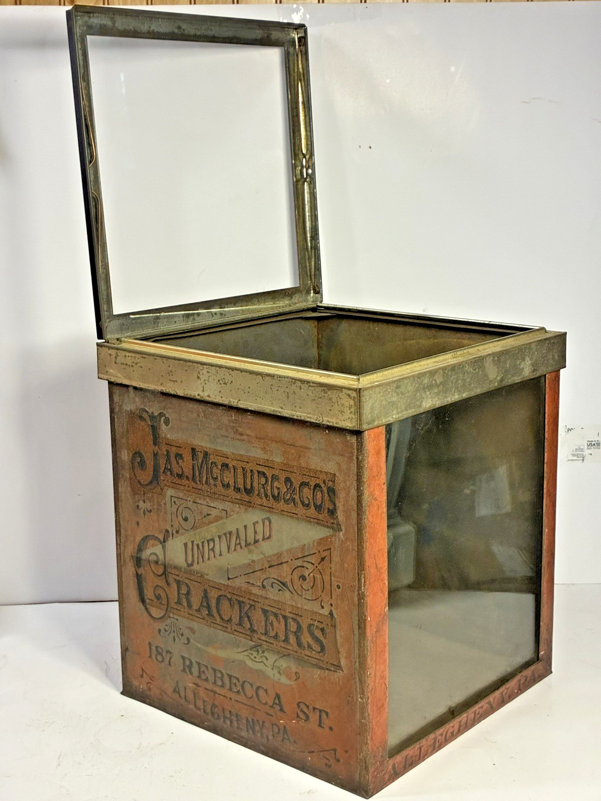 Jas. McClurg & Co’s Crackers General Store Countertop Display – Allegheny, PA