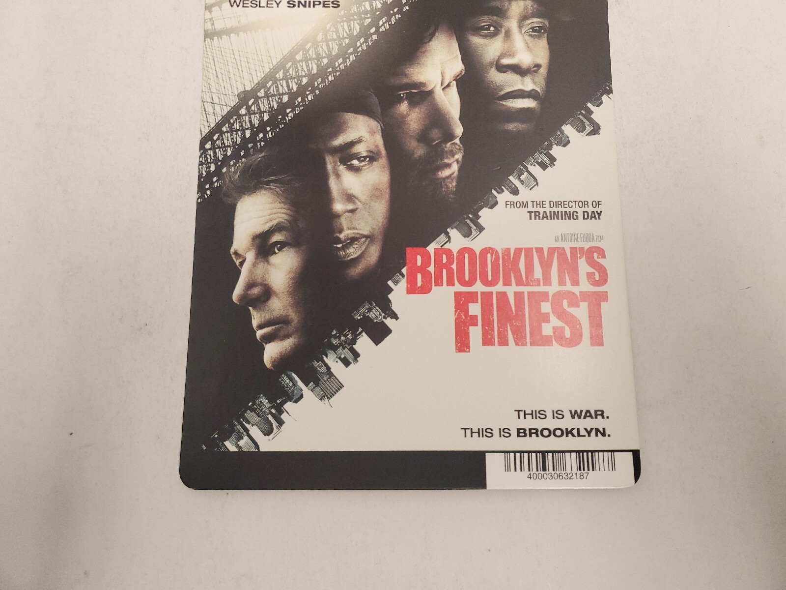 Brooklyn’s Finest BLOCKBUSTER SHELF DISPLAY BLU-RAY BACKER CARD ONLY 5.5″X8″
