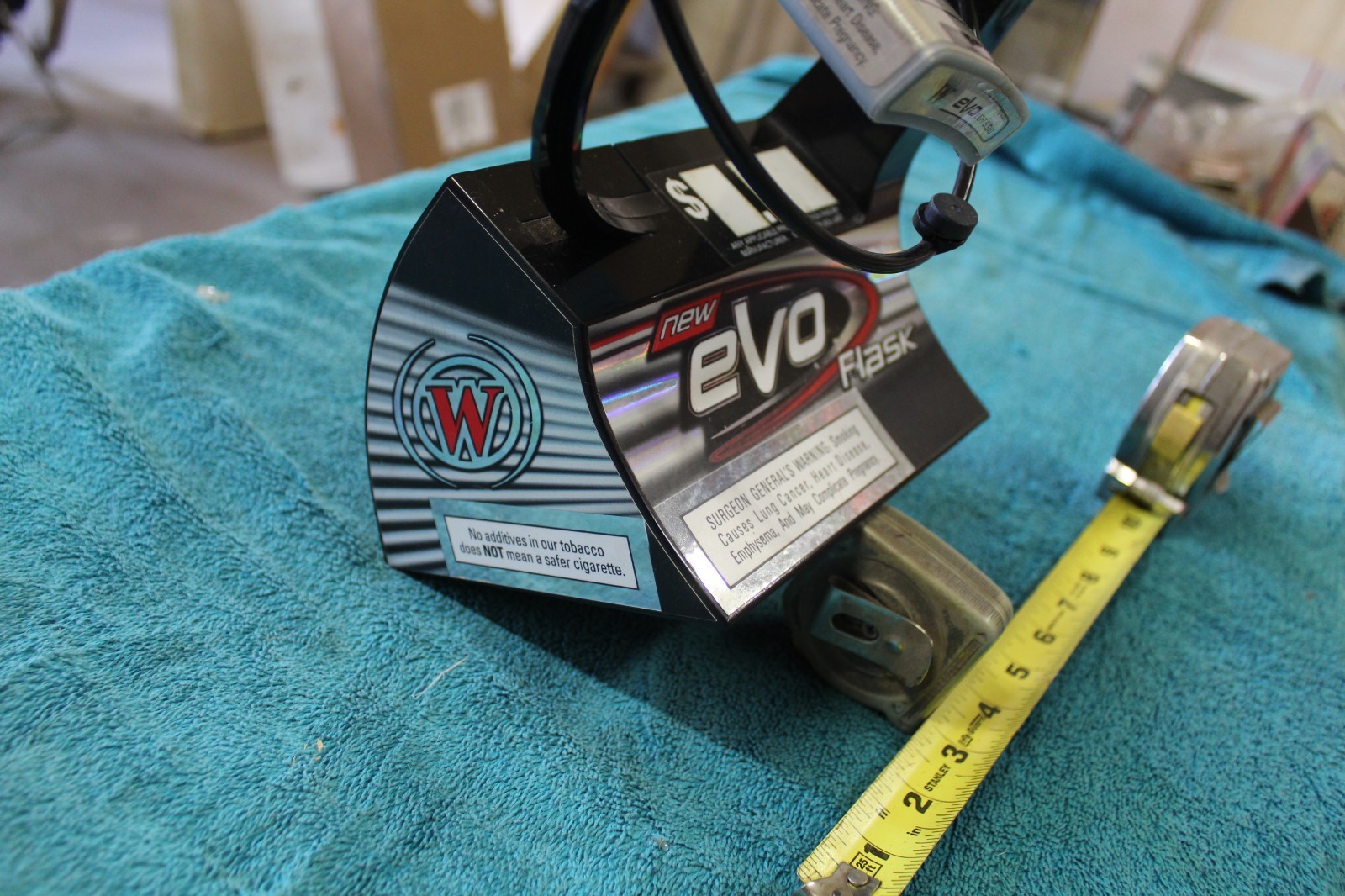Winston, Evo Flask Battery operated Grocery Store Display from early 2000s