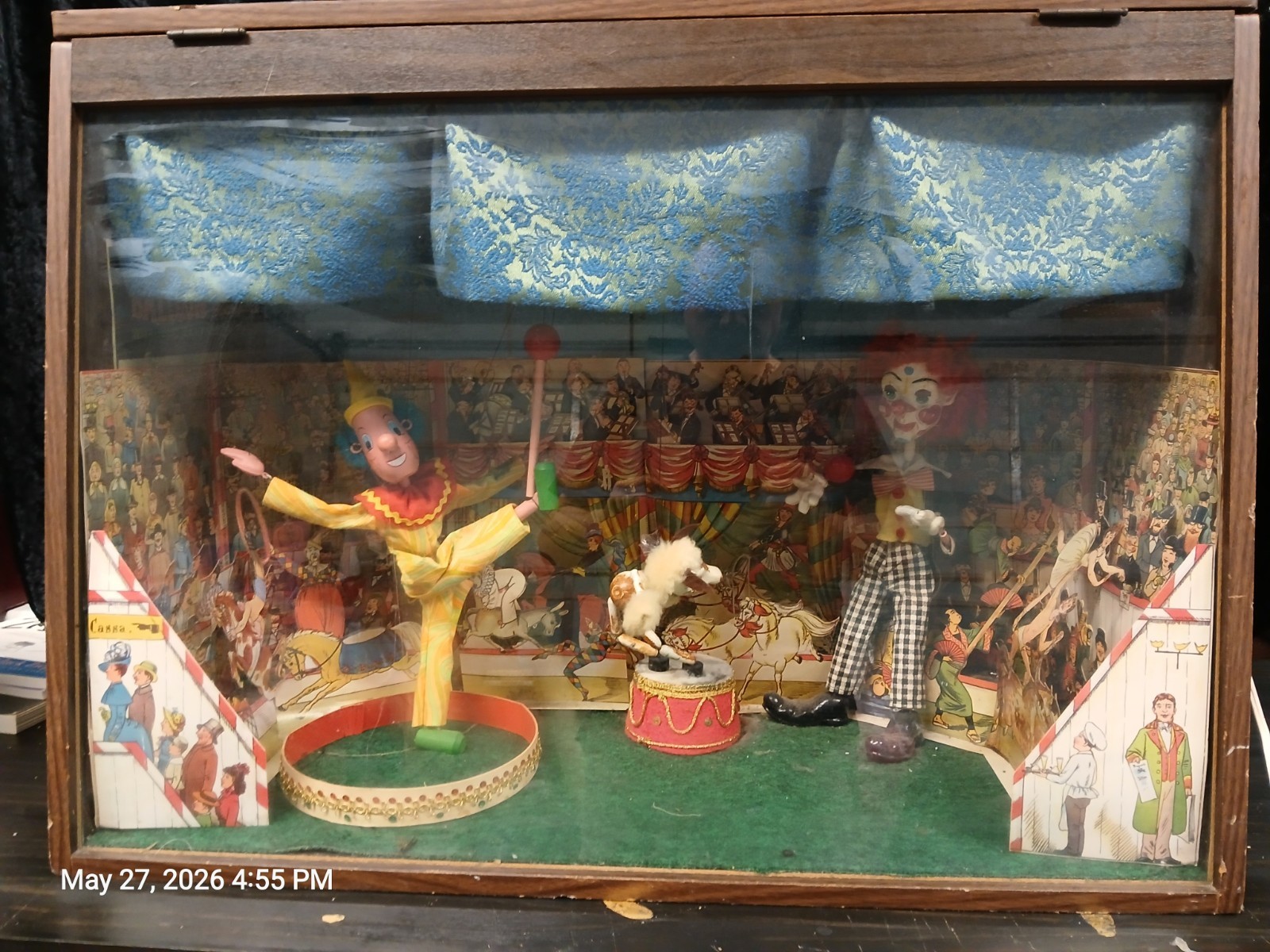 LARGE VINTAGE STORE TABLETOP CIRCUS ANIMATRONIC WORKS
