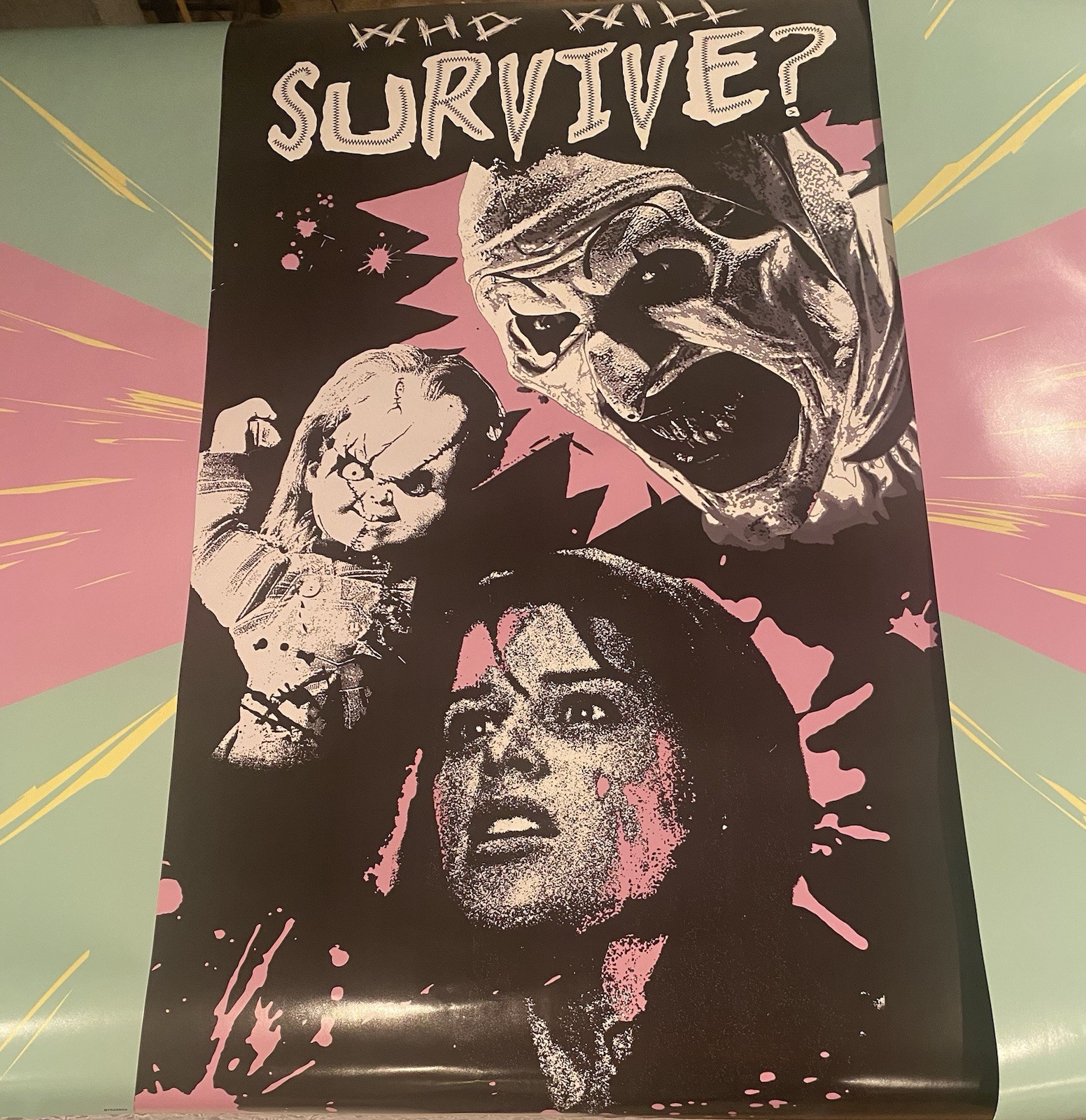 Terrifier~Scream~Chucky~Spencer’s Window Display~Rare 4 Piece “Who Will Survive”