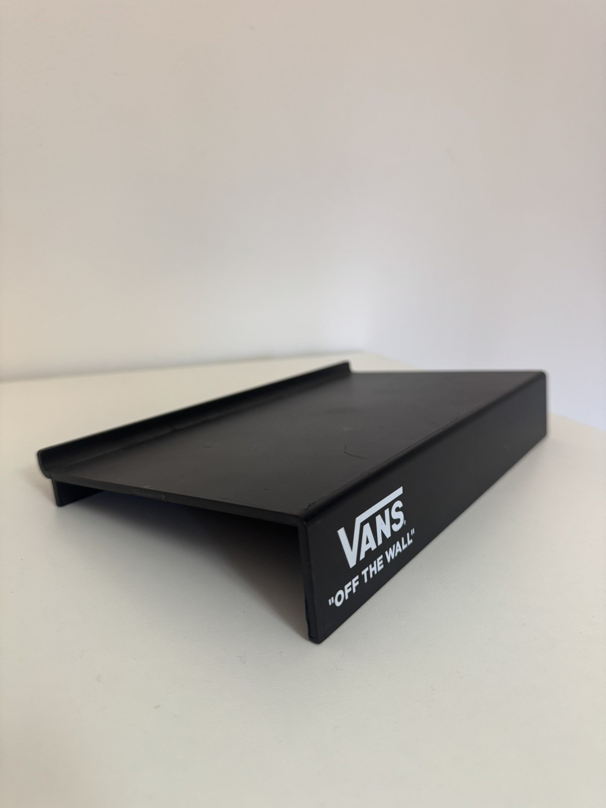 VANS “Off The Wall” Black Plastic In-Store Shoe Display Shelf 10″x6″ Collectible