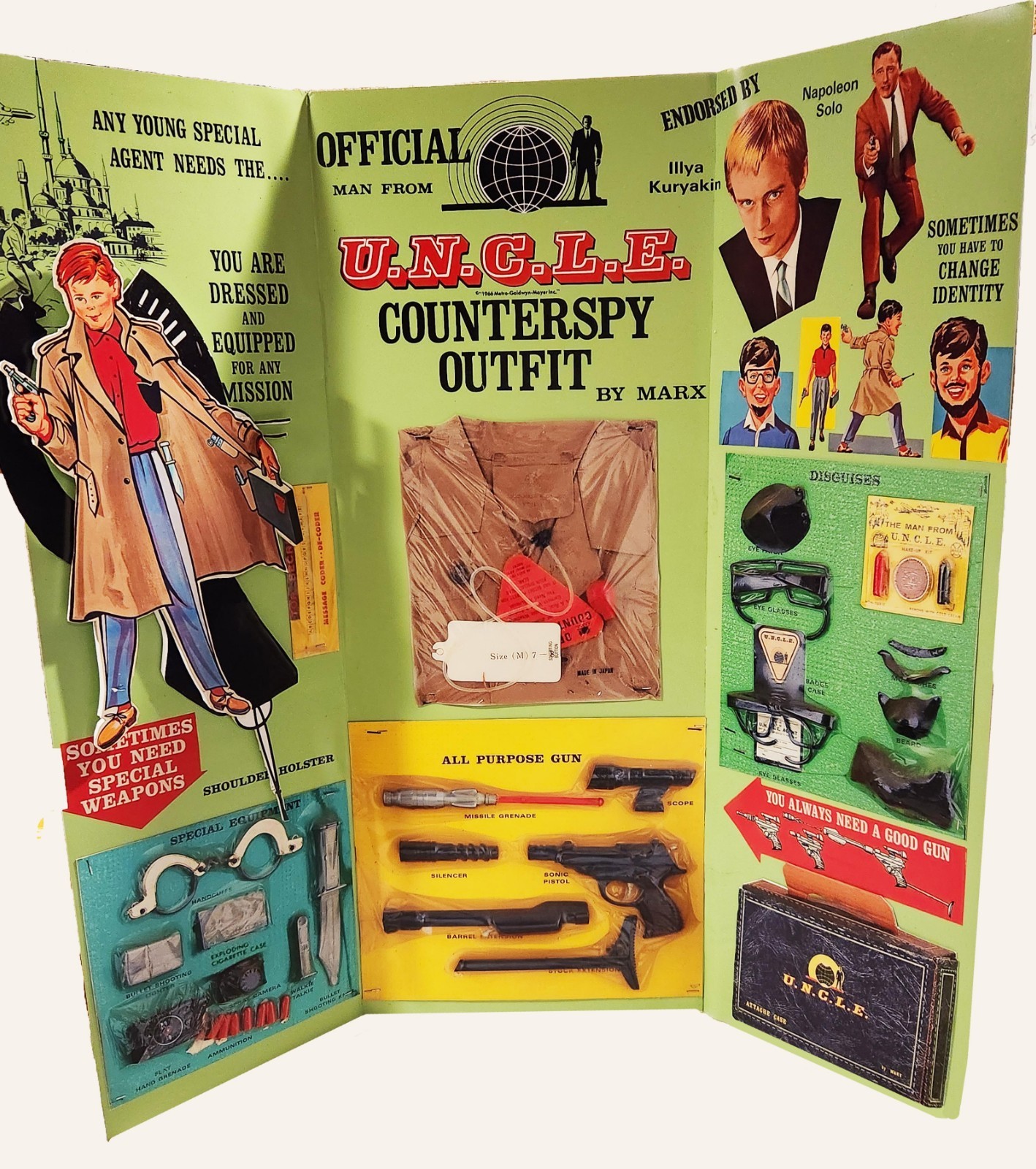 ProtoType – Man From U.N.C.L.E Counterspy Outfit Trifold Store Display – NO TOYS