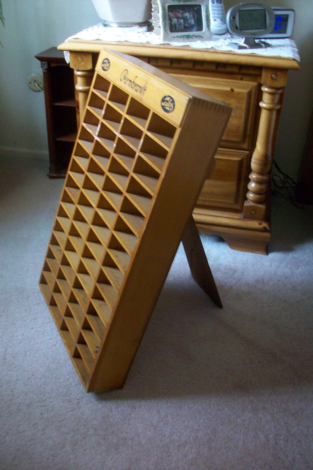 Vintage Wood Rembrandts Talens Floor Store Display