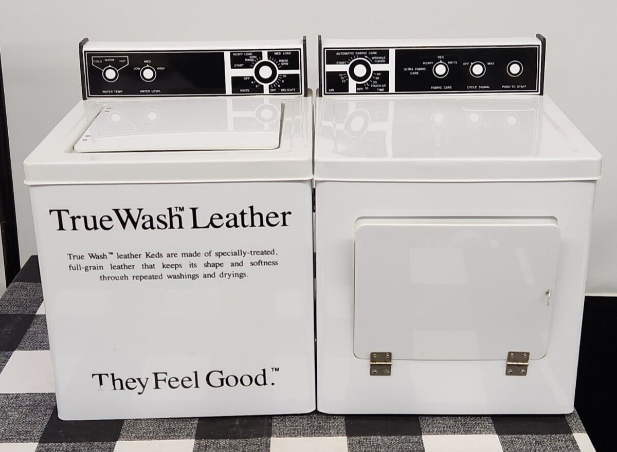 Vtg 1991 Keds Adult True Wash Mini Washer and Dryer Store Prop Display & Box