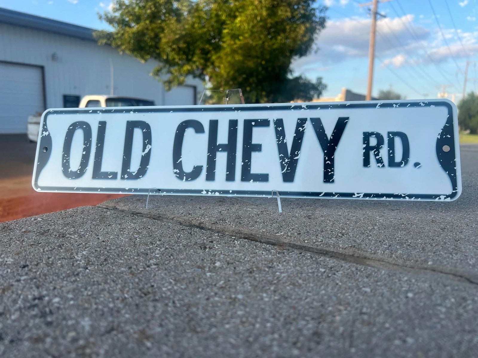Custom Chevy GMC C10 OLD Chevy RD Truck Street Sign 18×4 Inches Man Cave Garage