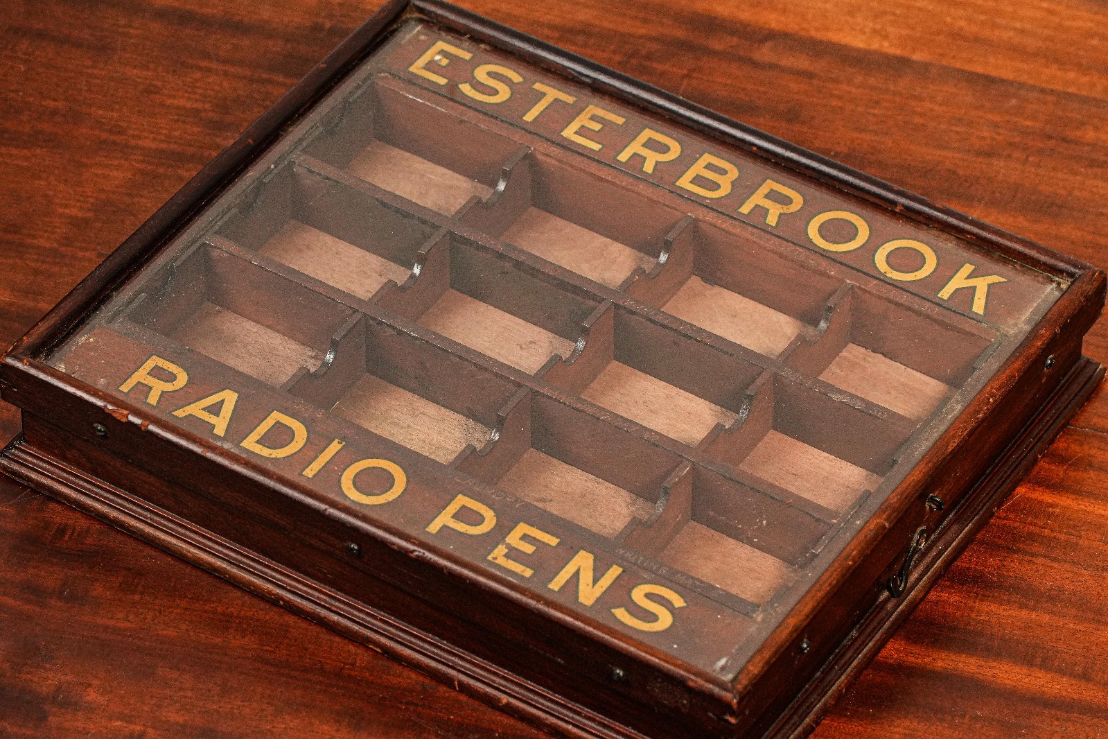 Esterbook Radio Fountain Pen Antique Advertising Writing Retail Display Case