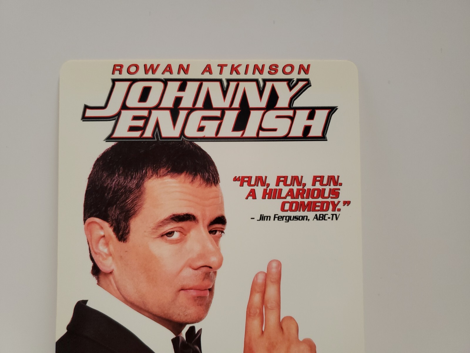 Johnny English BLOCKBUSTER DVD BACKER CARD ONLY 5.5″X8″