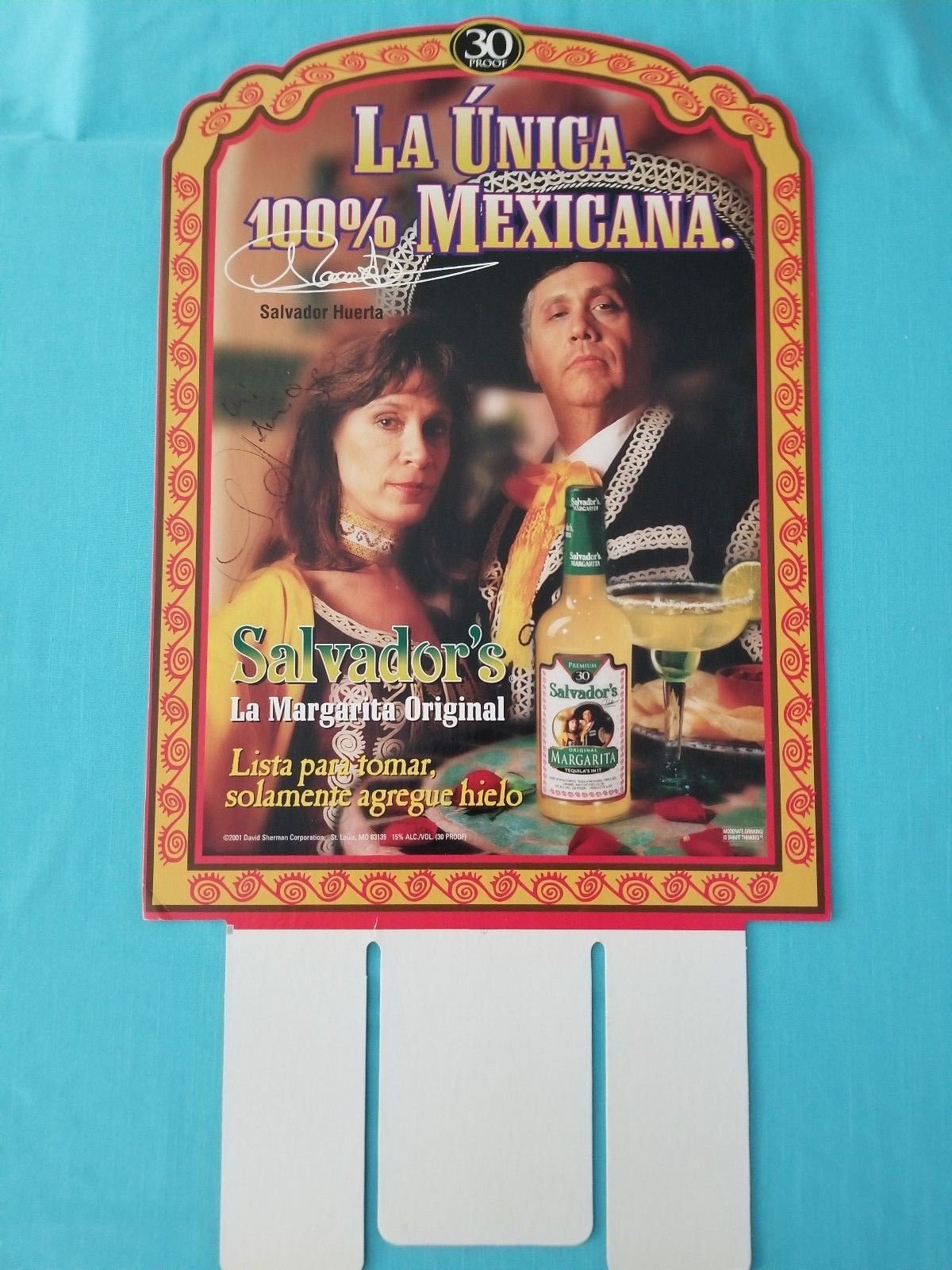 SALVADOR MARGARITA “POINT OF SALE” STORE DISPLAY “AUTOGRAPHED”