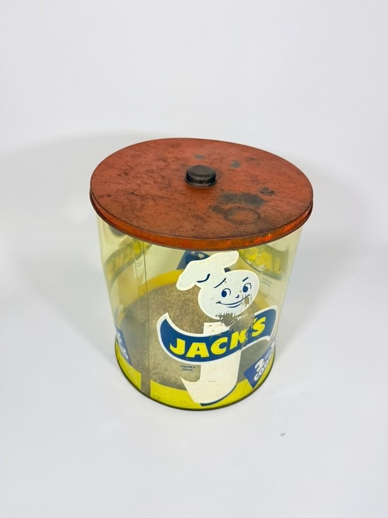 Store Display Bulk Container Jar Happy Jack’s Cookie Company Plastic 2 for 1 Cen