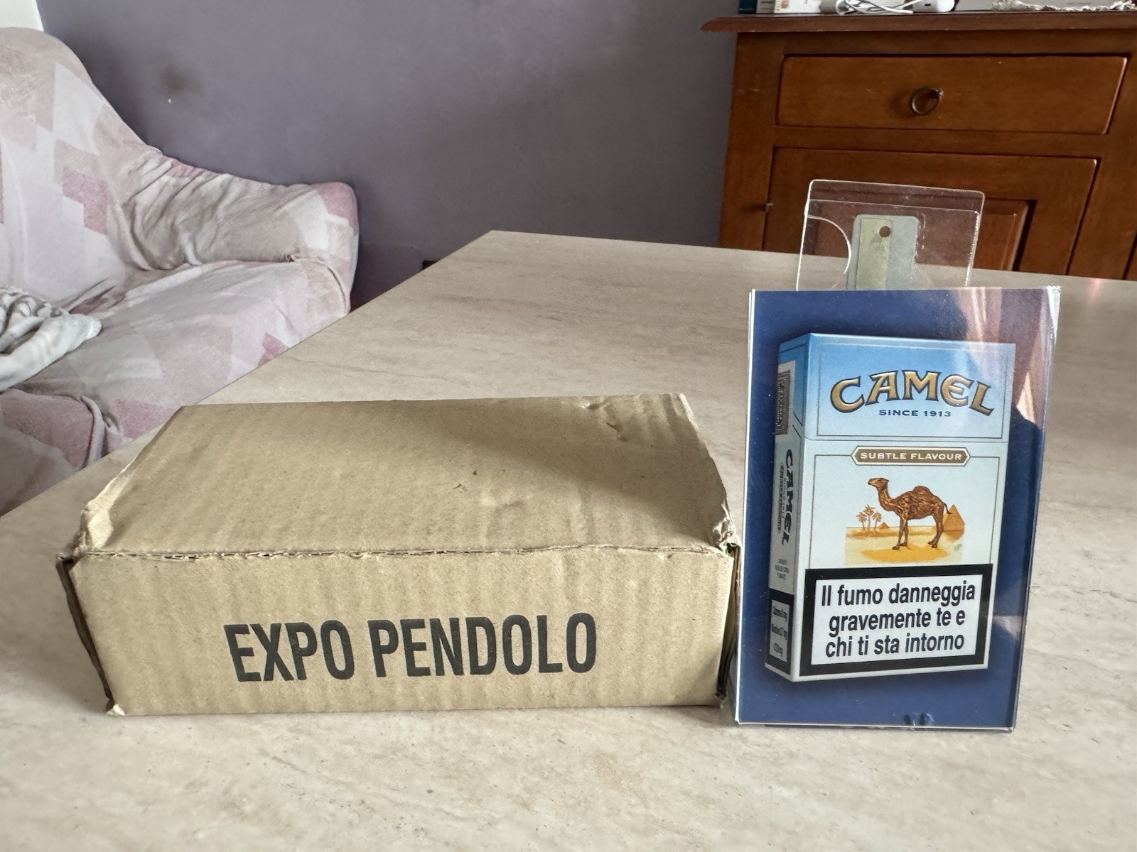 Camel Cigarette Solar Advertising Pendulum Display in Collectible Box