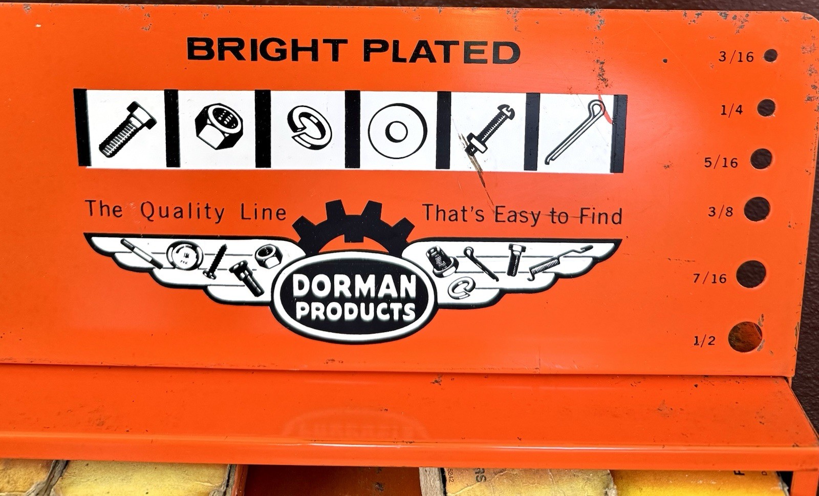 Vintage Dorman Ready Paks Fastener Cabinet w/ Contents Organizer USA LOADED! VGC
