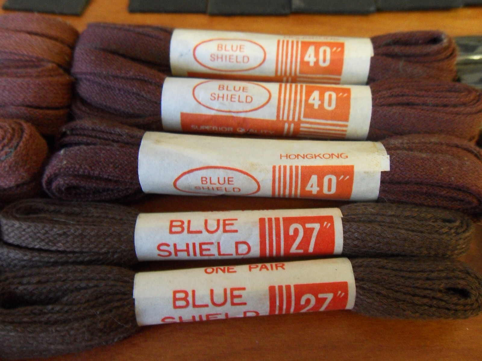 VTG Antique Old Hickory Shoe Laces Store Display Cabinet 14 LACES + 11 OTHER