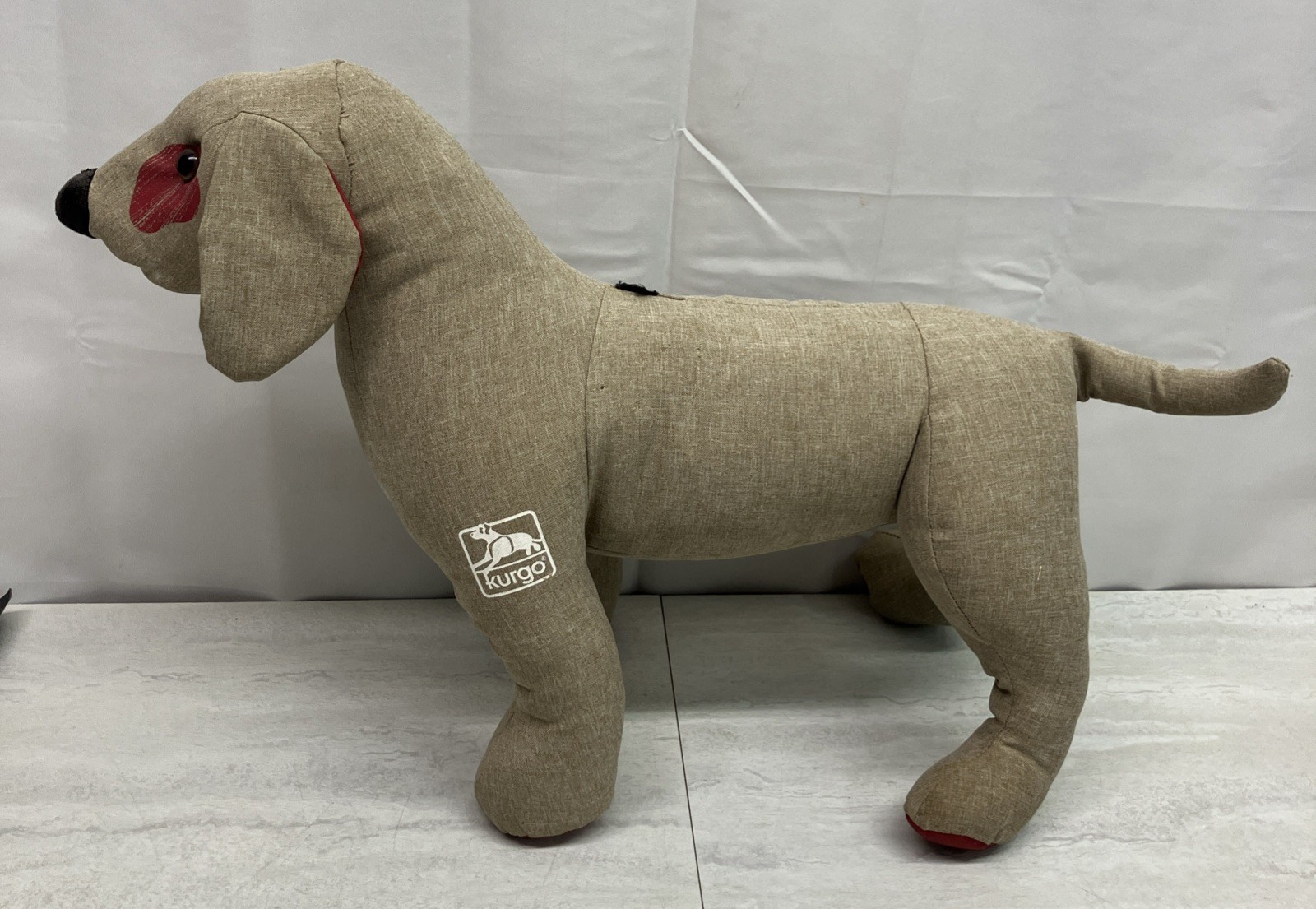KURGO Dog Gear Model Store Display Mannequin Tan Red Feet Pads Preowned