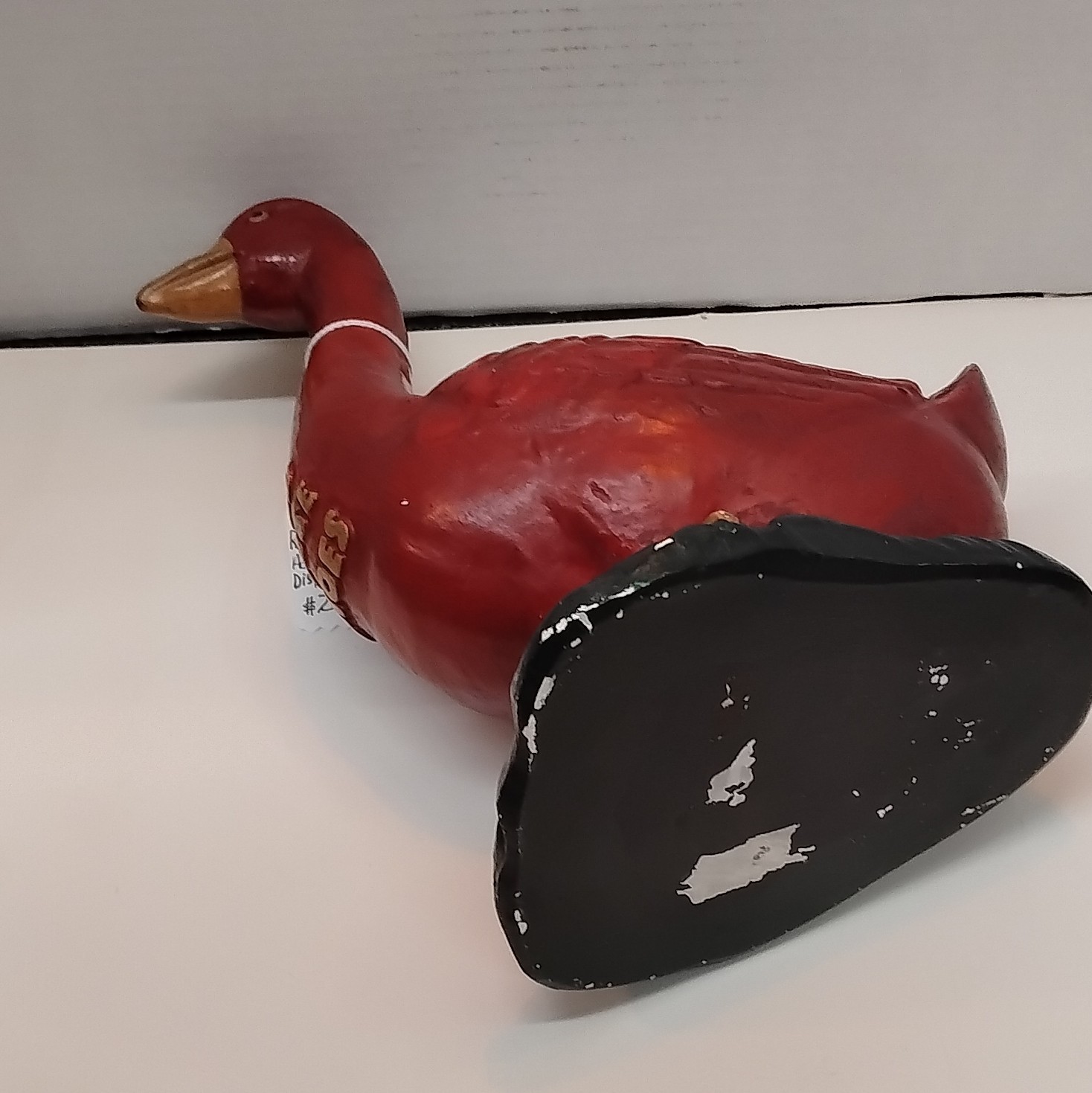 Red Goose Shoes 1960s Store Display Advertising Goose Figure Red/Black/Tan