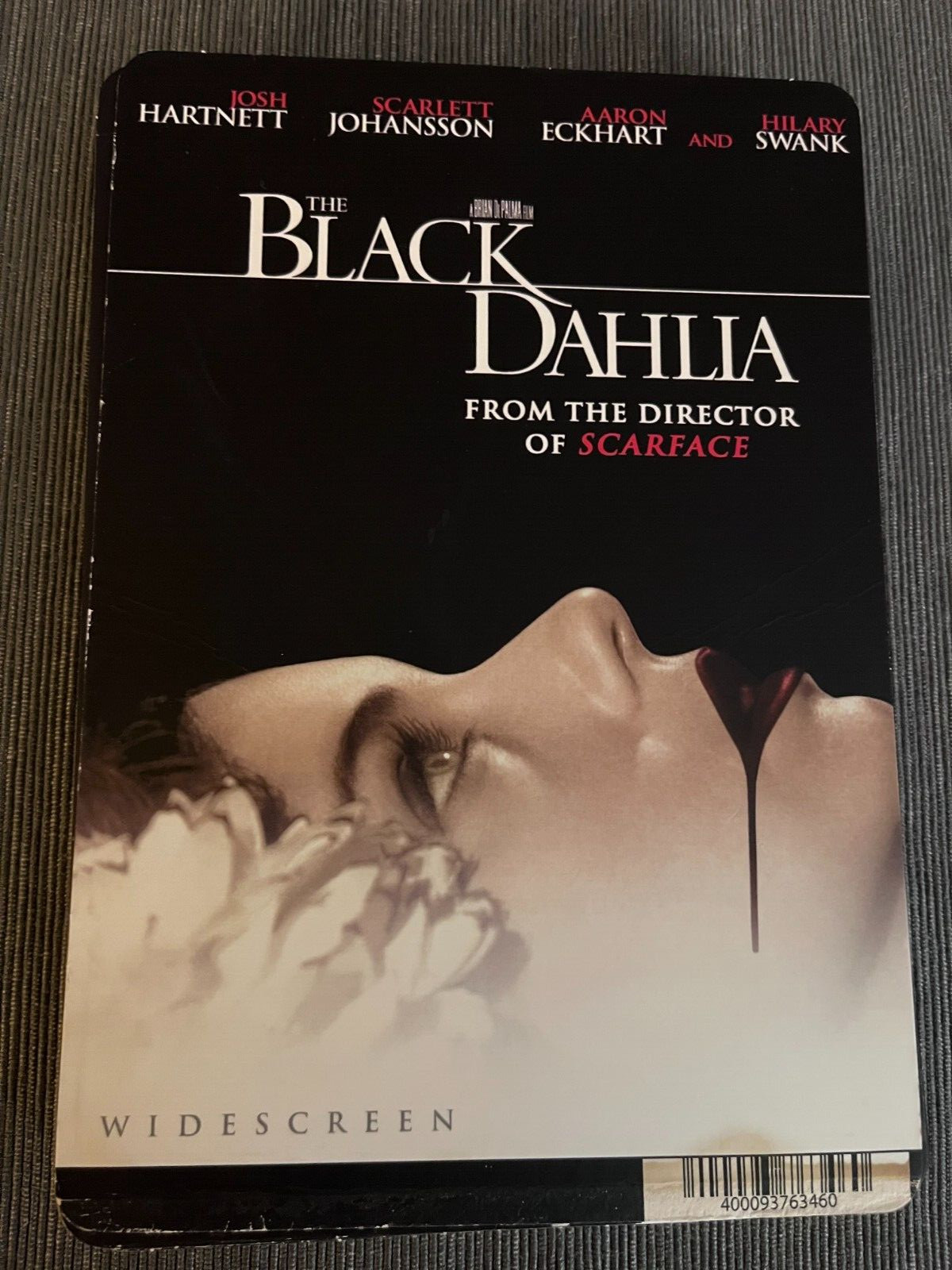 Black Dahlia Johansson Swank BLOCKBUSTER VIDEO BACKER CARD 5.5″X8″ NO MOVIE
