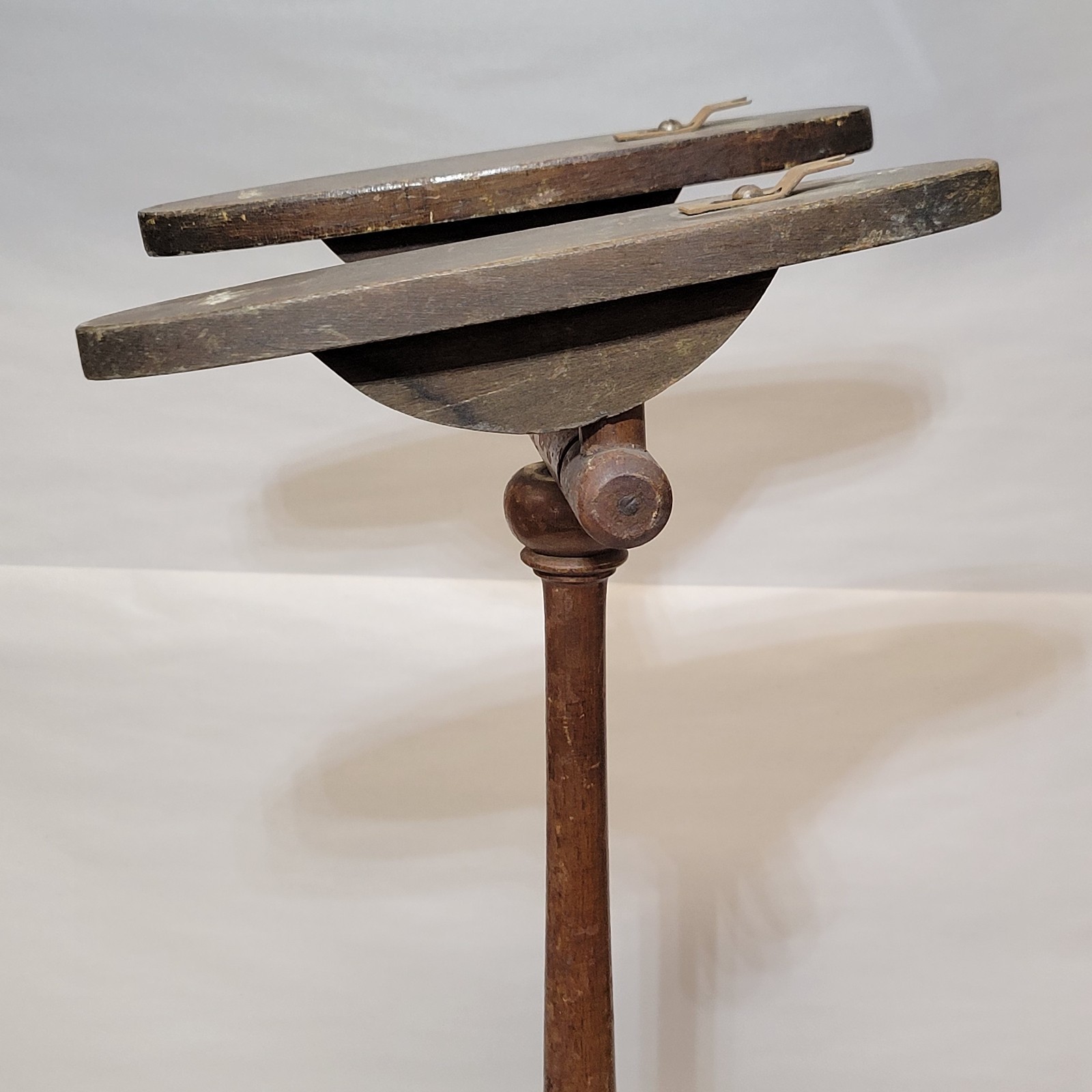 1920s Shoe Store Display Stand with Carved Paw Feet Antique Vintage Art Deco