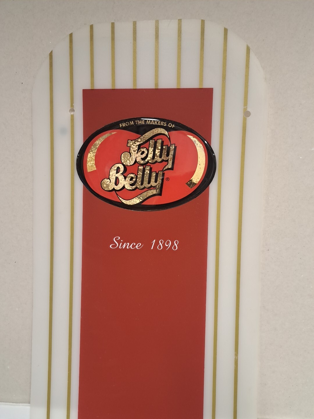Extremely Rare Jelly Belly 44 1/4″x 9 1/8 Hard Plastic Store Display Sign