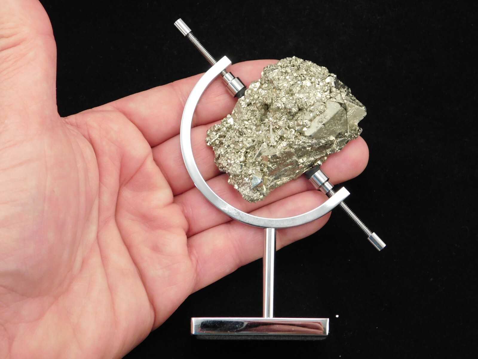 CALIPER Display Stand SMALL Sized Chrome Adjustable