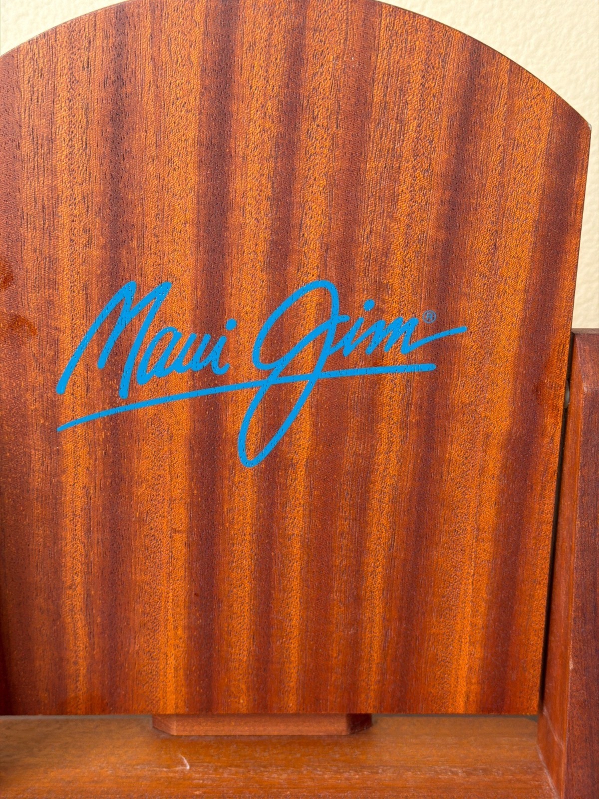 Maui Jim Sunglasses Dealer Display Wood Vanity Countertop Tilt Mirror