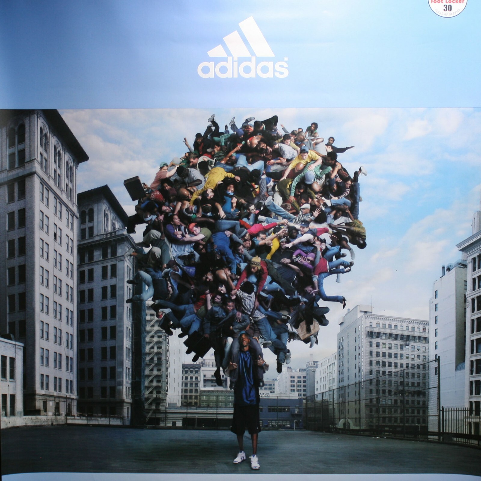 Foot Locker Kevin Garnett Adidas Sneakers 63″ x 40 Double-sided Vinyl Banner NBA